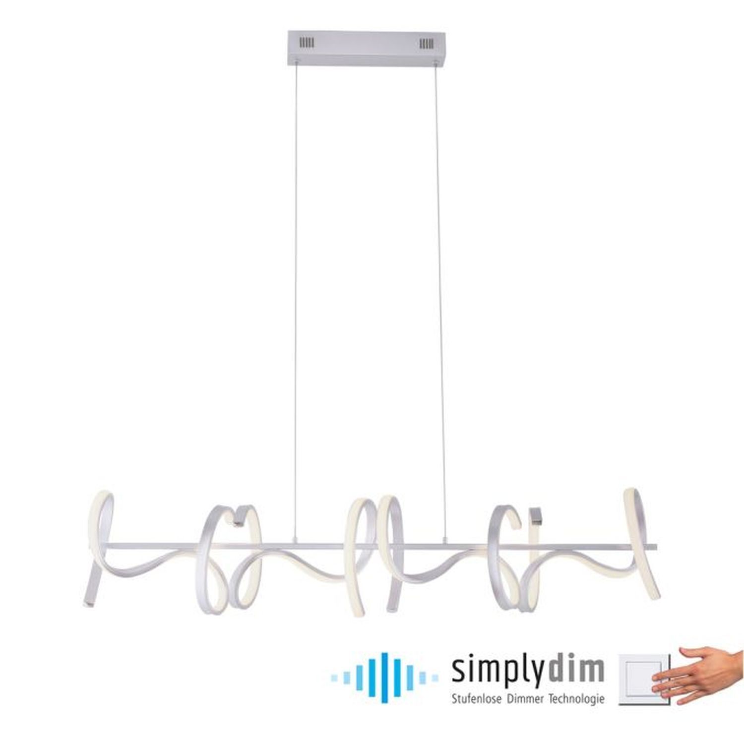 LED Pendelleuchte dimmbar Weiß 10 W 1330 lm L:99 cm