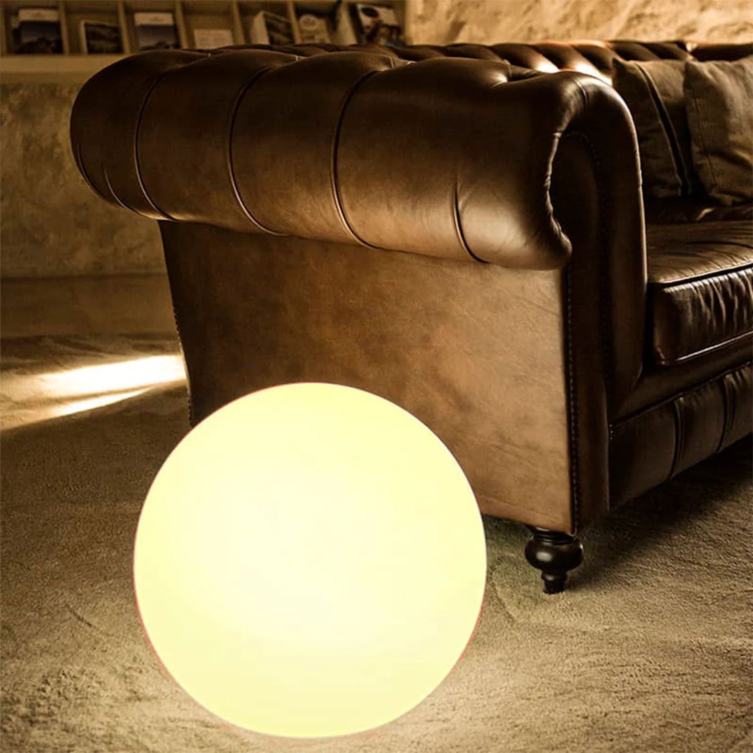 Lampe d'extérieur ronde Ø 50 cm incl. LED E27 2700 K câble connecteur