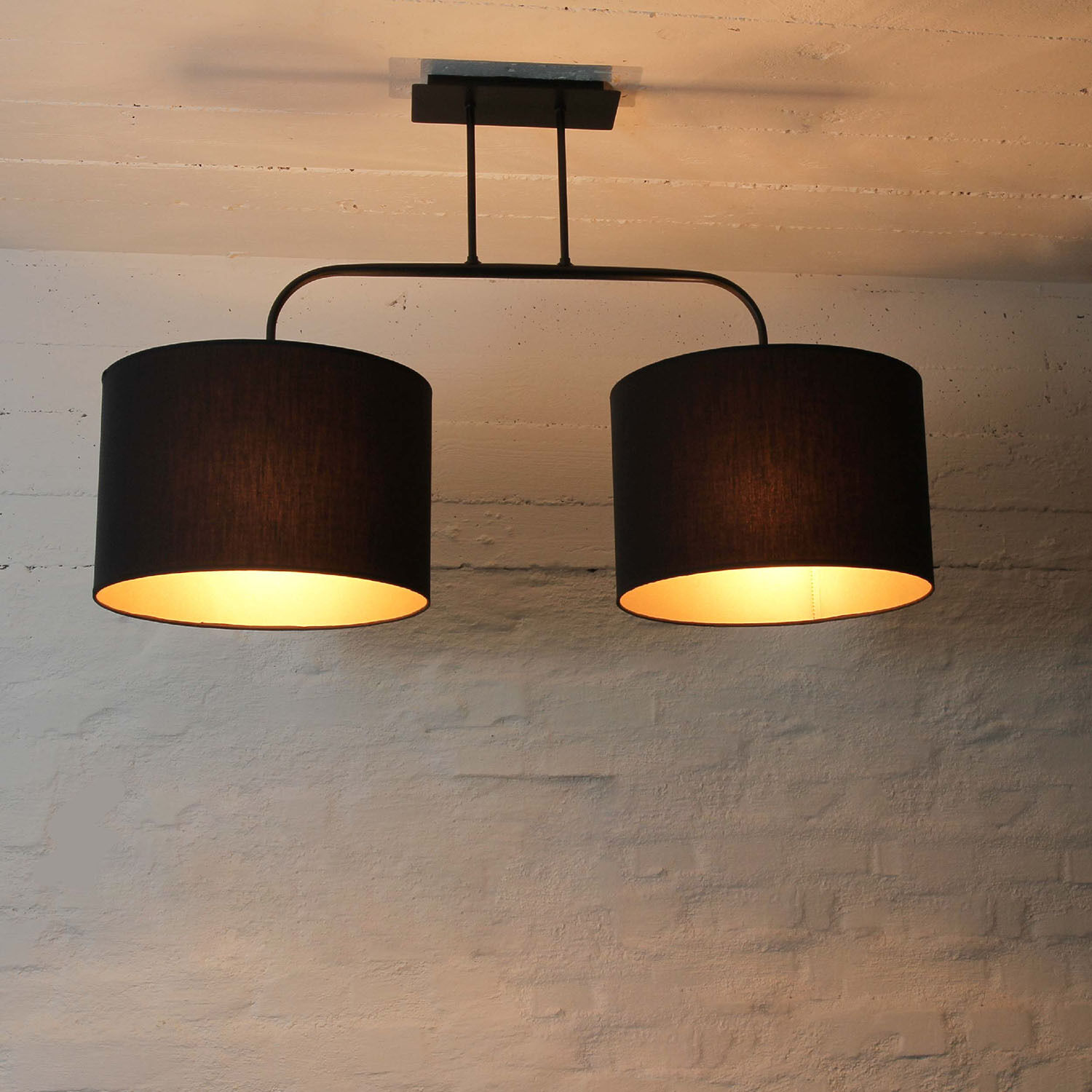 Loft Deckenleuchte Alice mit schwarzen Schirmen Lampe