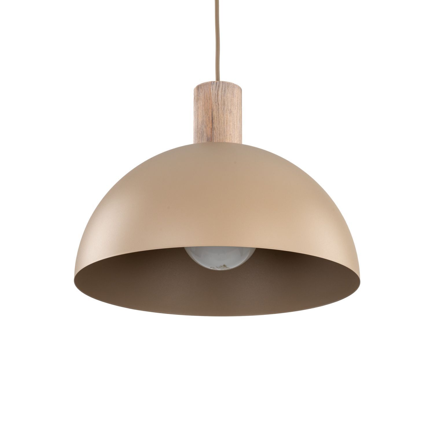 hängelampe, pendelleuchte, beige, holzdetail, ecklampe