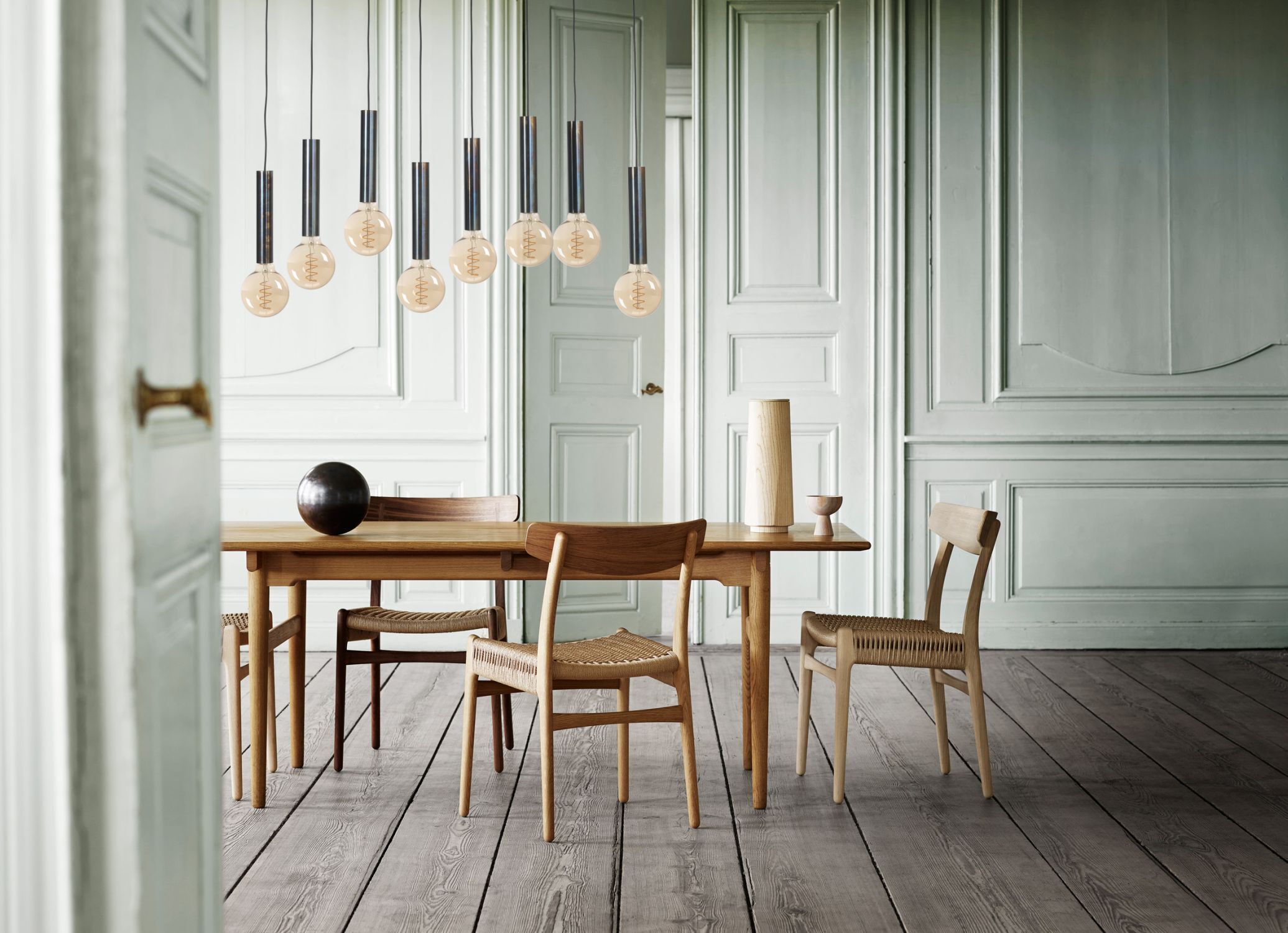 Lampe à suspendre en métal pour E27 noir effet huile table à manger