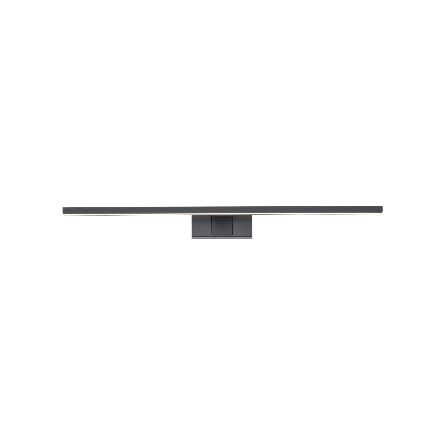 Lampe à miroir LED noire IP44 3000 K 850 lm aluminium