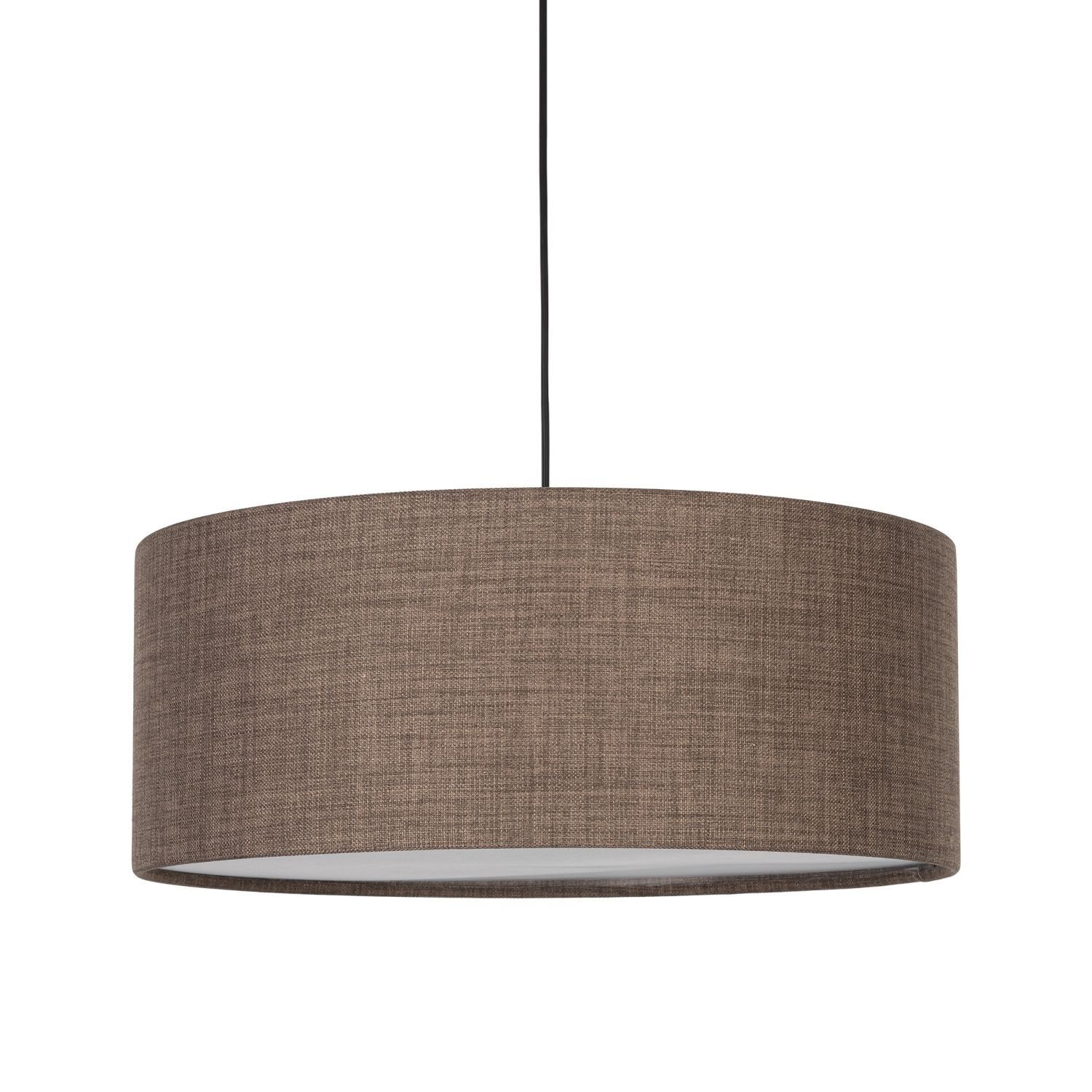 Suspension ronde Ø 50 cm Jute H : max. 110 cm 3x E27 Lampe, Kronleuchter
