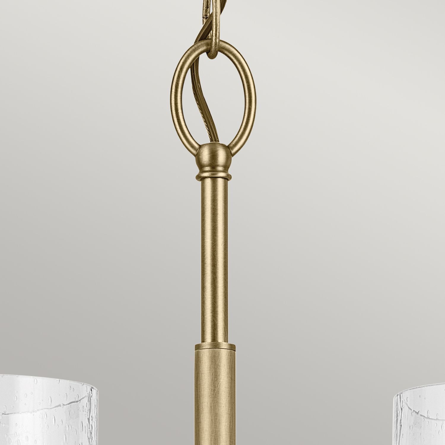 Kronleuchter Metall Glas 50,2 cm breit H: max. 144,4 cm