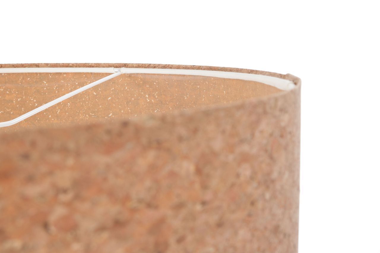 Lampe à suspendre Salon Ø 60 cm Naturel Blanc Liège Moderne E27