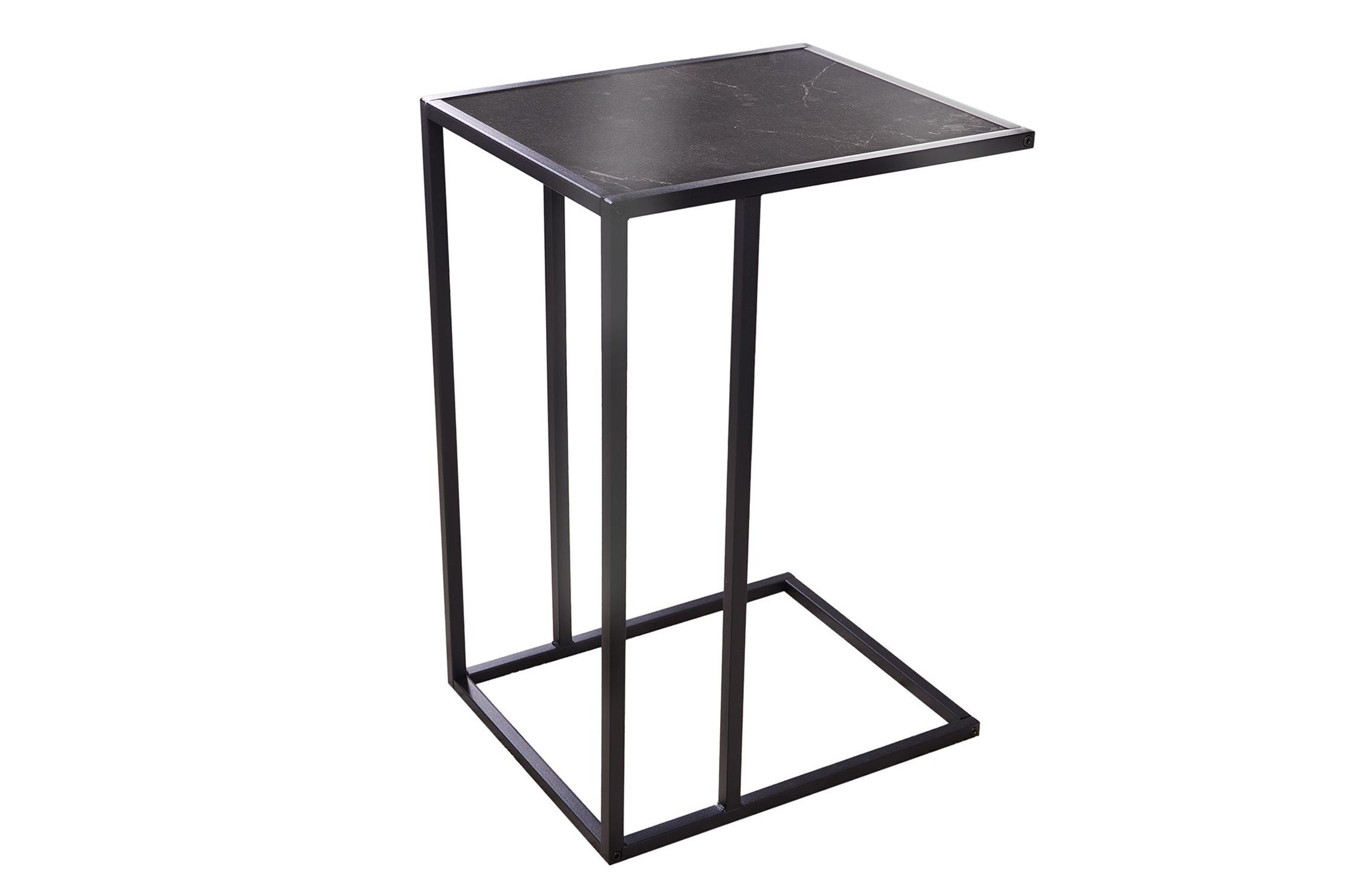 Table d'appoint en anthracite noir 43 x 35 cm