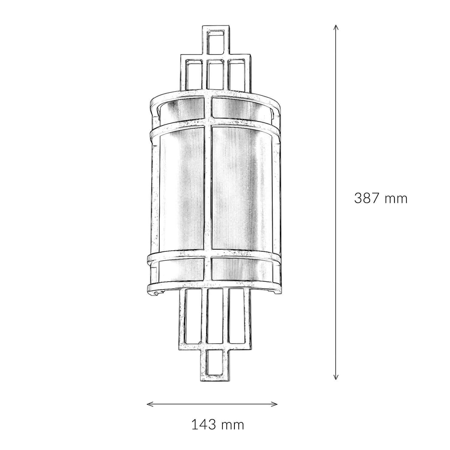 Wandlampe SHOJI Bronze Vintage Leuchte Wohnzimmer Spule, Maschine, Rotor, Spirale