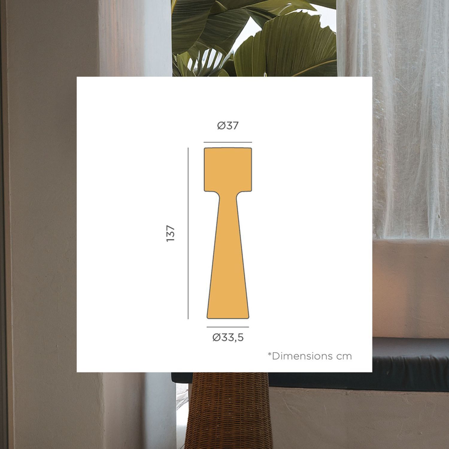 tischleuchte, lampenfuß, holzoptik, geometrisch, dimensions cm