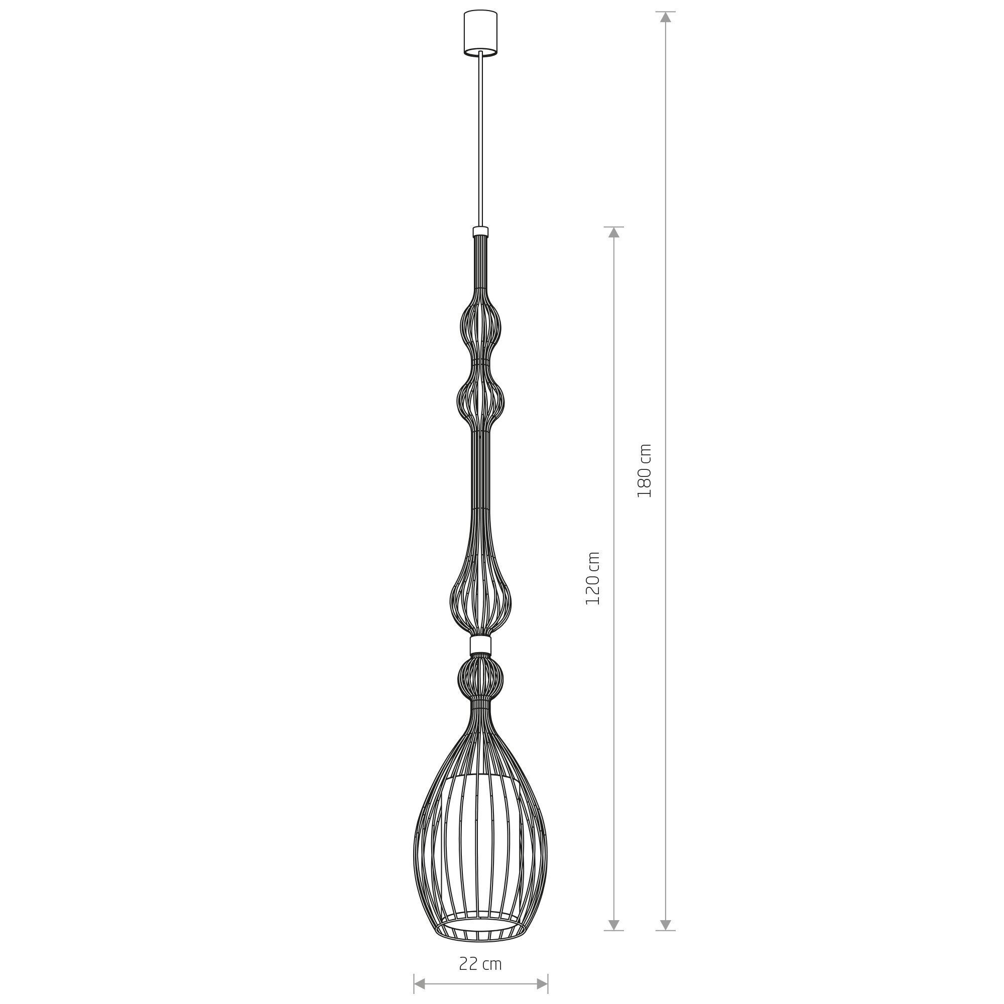 Pendelleuchte, Draht, Käfig, Lampe, Kugelgeflecht