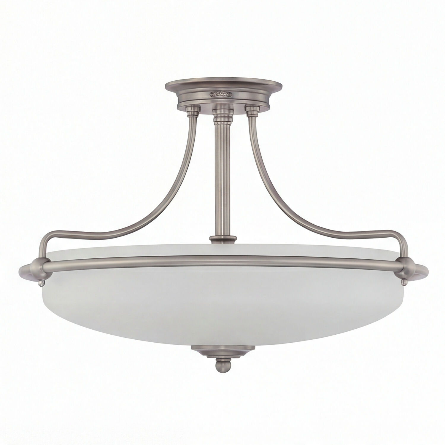 deckenleuchte-deckenlampe-aspero-3-flammig-chrom-poliert-creme-jugendstil-07 Deckenleuchte, Metall, Satin Nickel, Glaskuppel, Halogenlicht