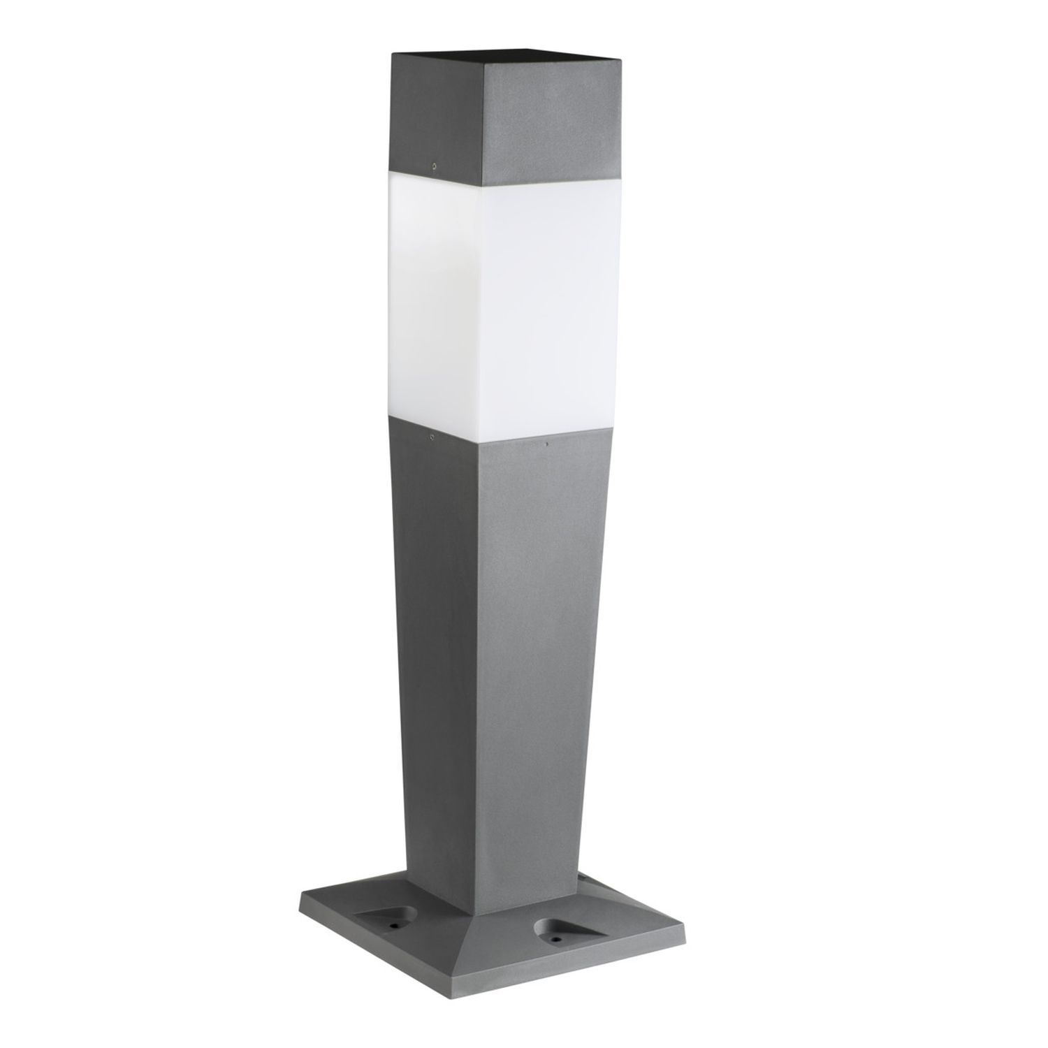 Lampe d'allée Jardin 77 cm Gris Blanc IP44 faible éblouissement
