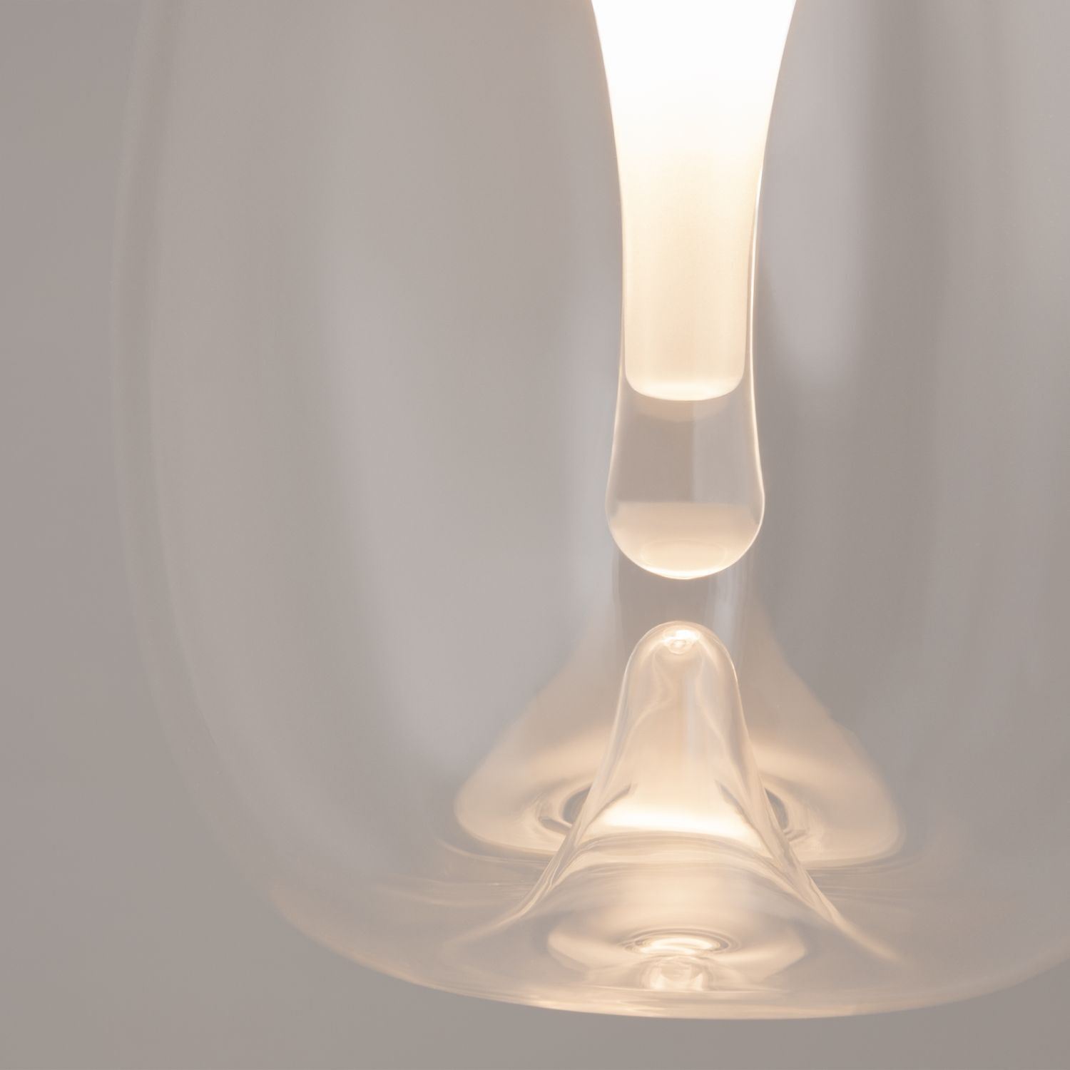 LED Hängelampe Aluminium Glas D: 20 cm rund in Gold Lampe