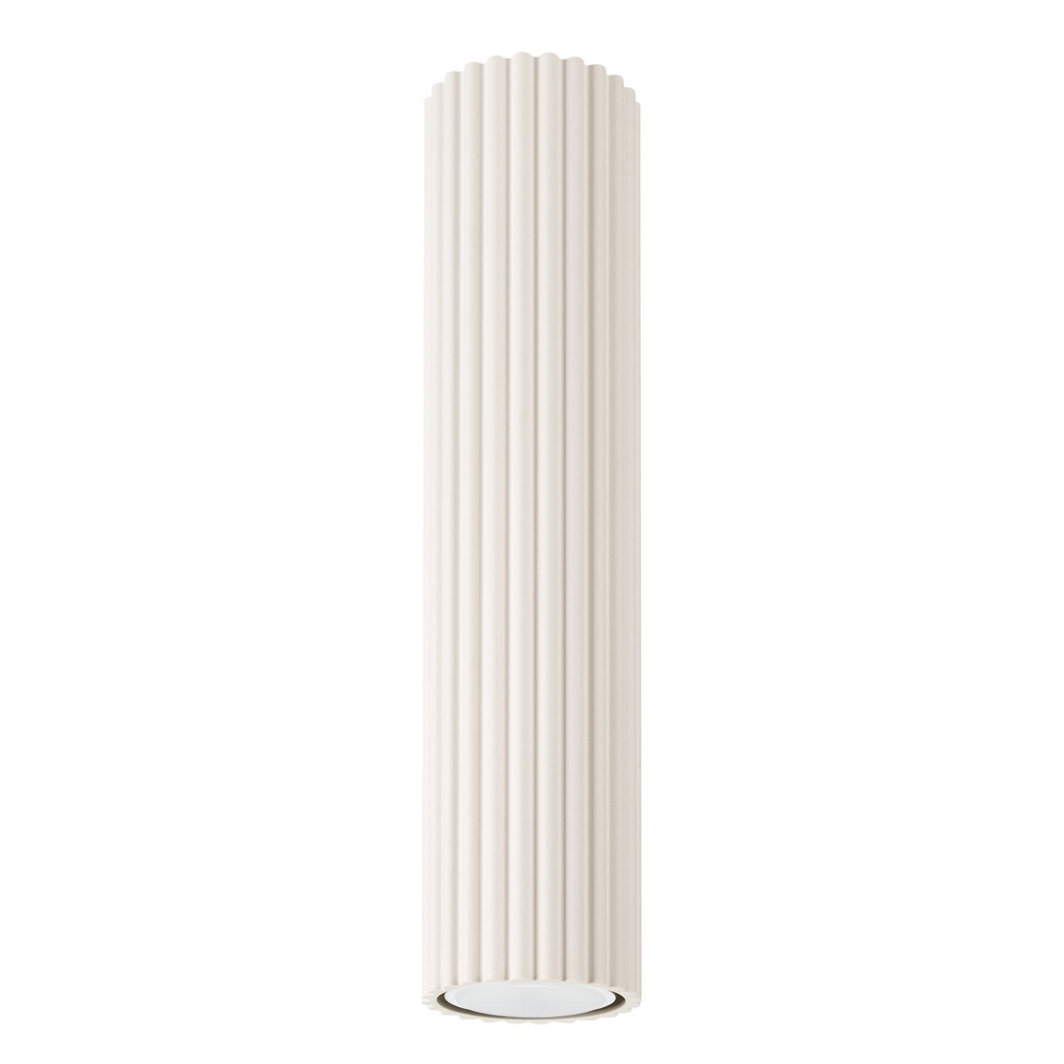 Spot à poser GU10 en crème Ø 6,5 cm H : 30 cm étroit BERTA