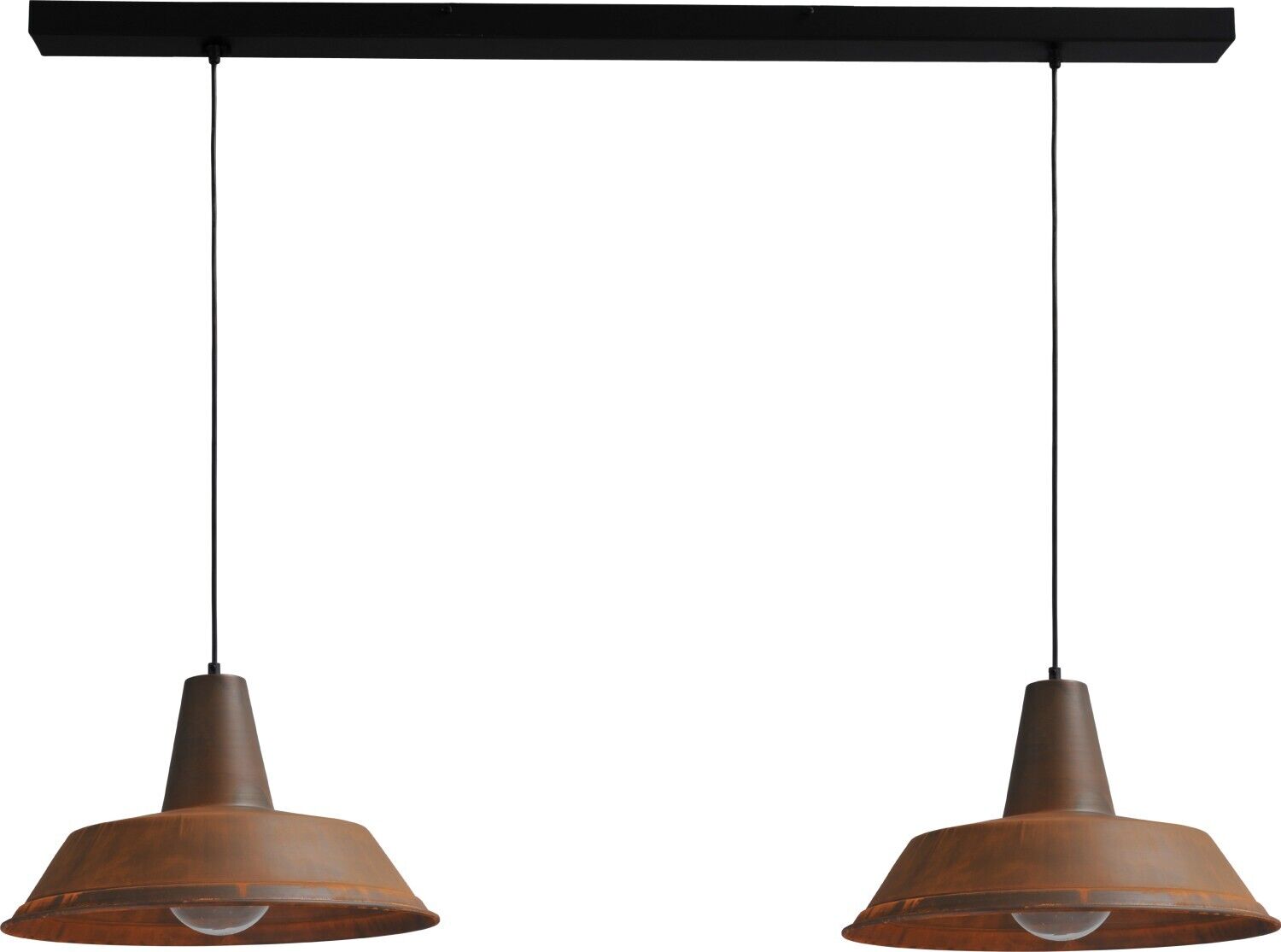 Loft Lampe à suspendre Marron antique L:130cm Ø45cm PRATO