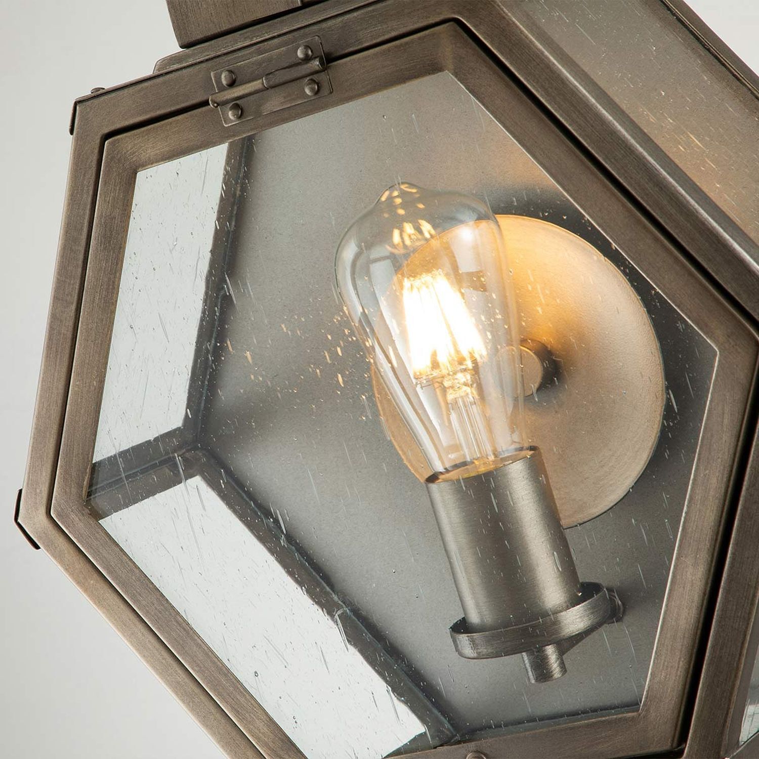 Lampe d'extérieur murale H : 48 cm IP44 E27 Design vintage en bronze Lampe, Licht