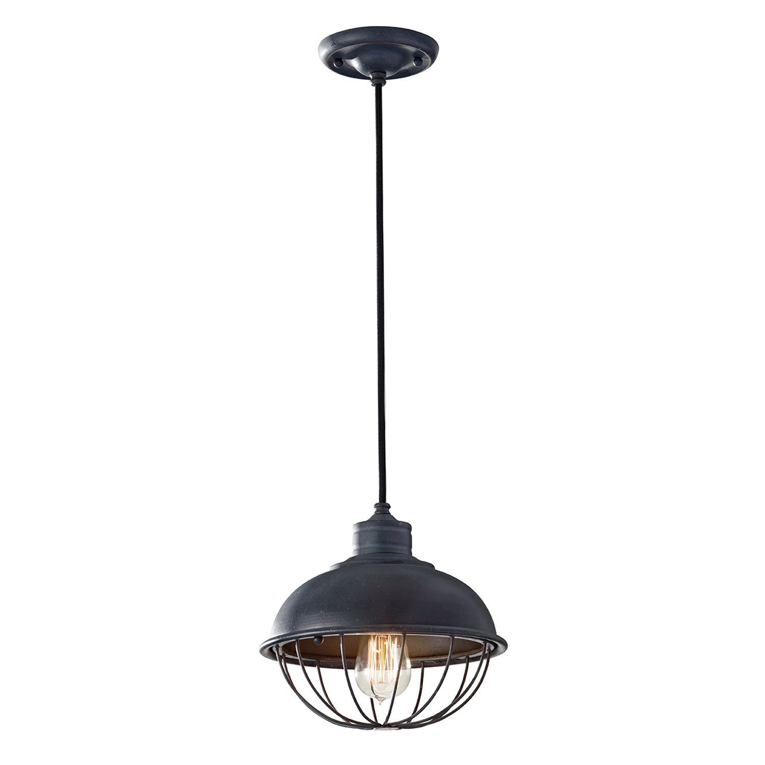 Suspension LANA Noir Ø25cm réglable Lampe