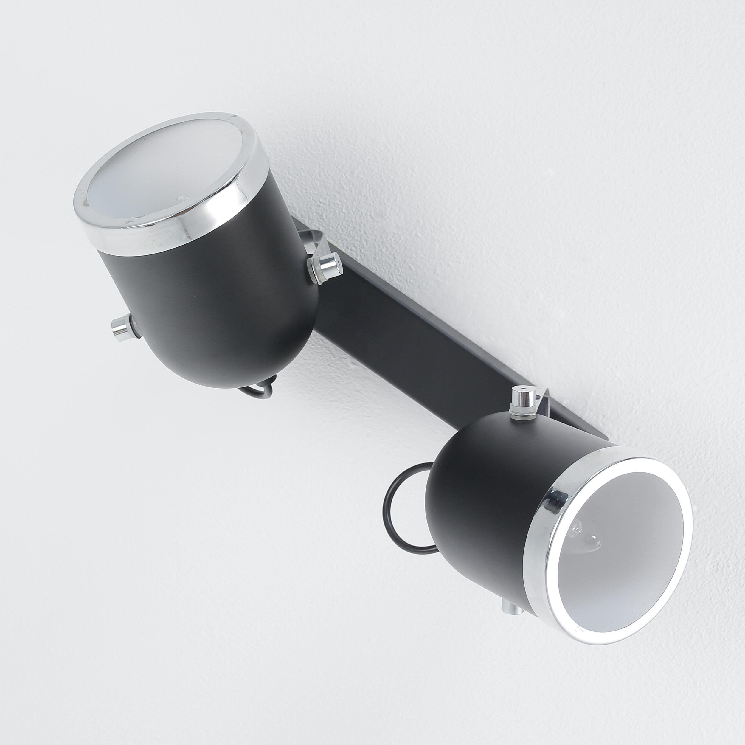 Spotstrahler NEO in Schwarz 2-flmg Beleuchtung