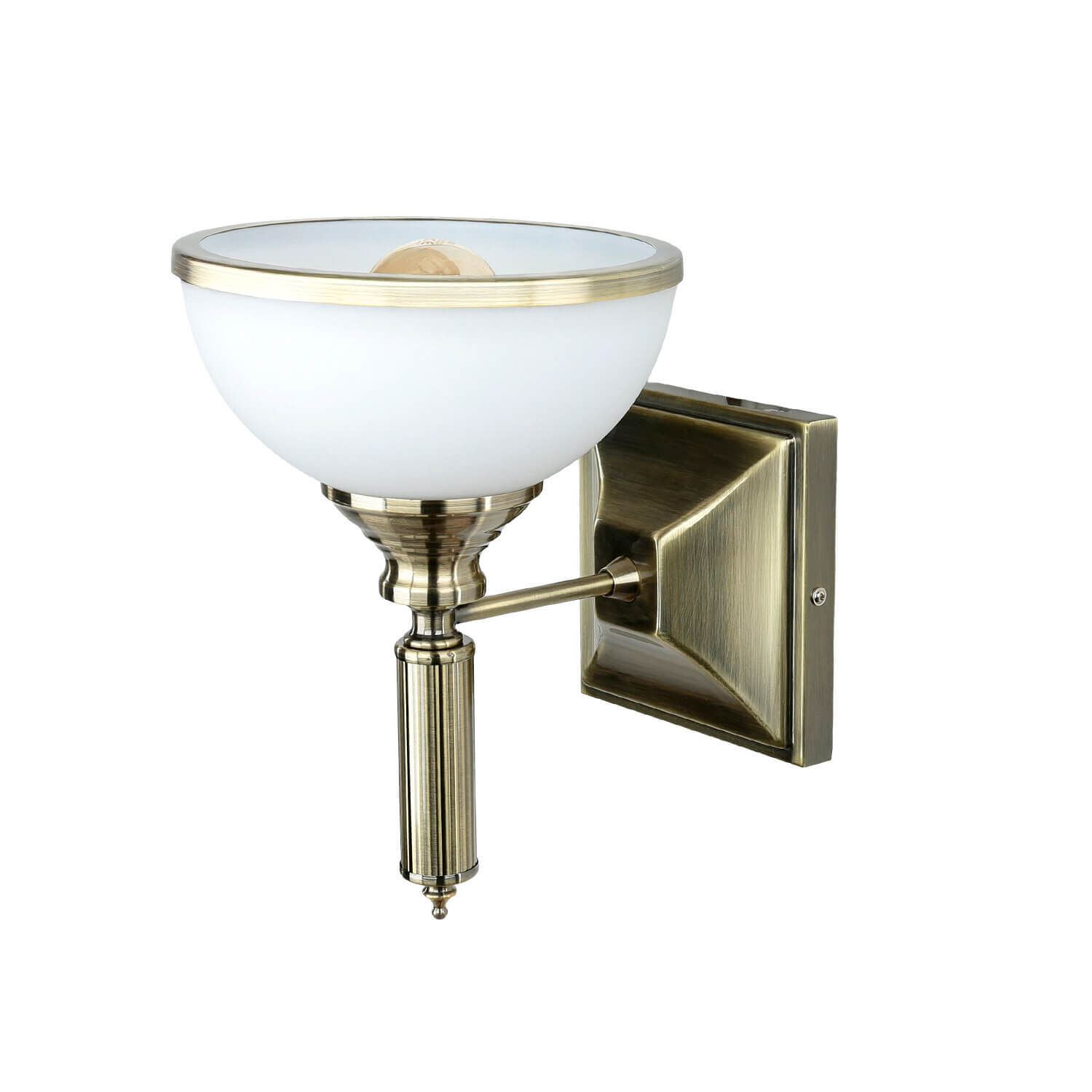 Wandleuchte in Messing antik MARLOW Wandlampe Flur Leuchte, Beleuchtung