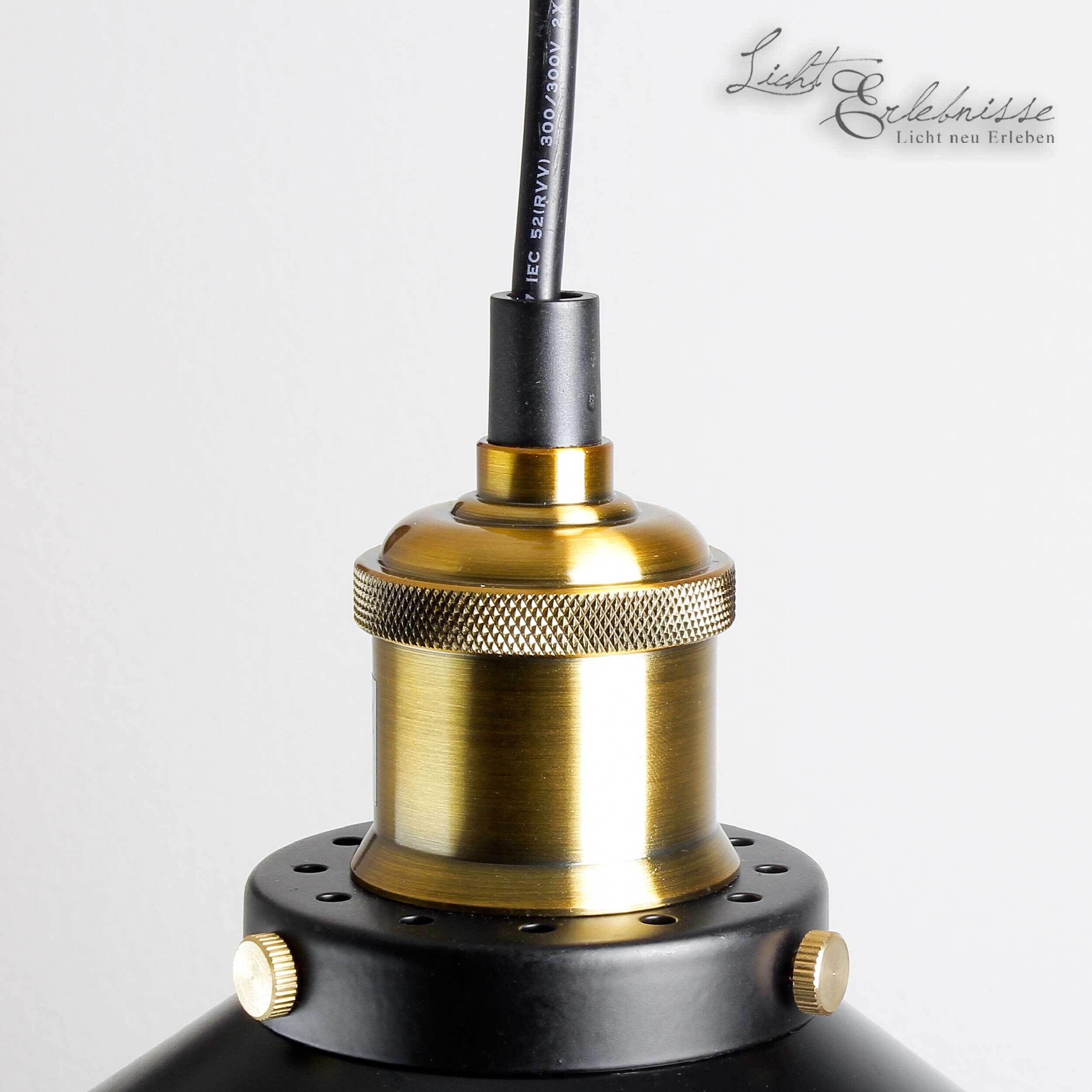 Industrial Hängeleuchte DOVER Ø30cm Schwarz Kupfer Lampe, Rauchrohr, Elektrisches Gerät, Mikrophon