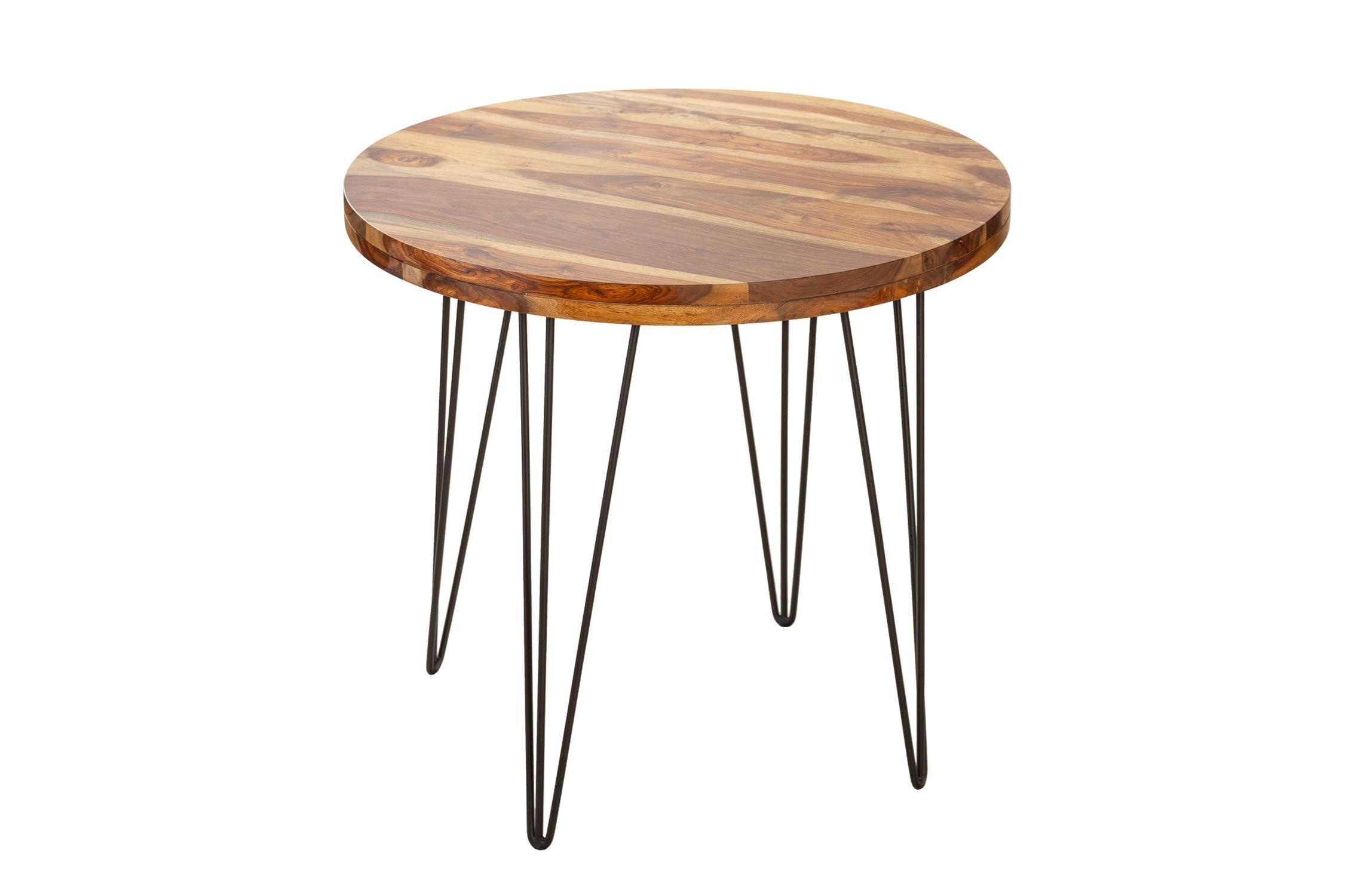 Table de salle à manger en bois de Sheesham massif 80 x 80 cm