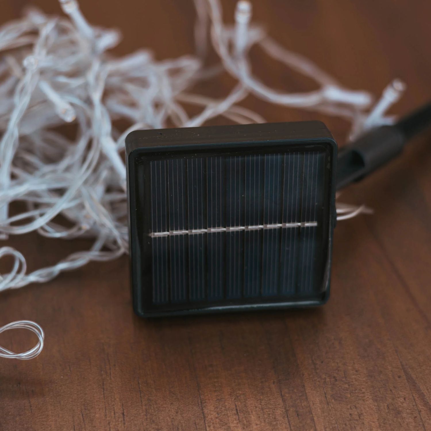 LED Girlande außen Solar IP44 2100 K 100 cm lang Adapter, Elektronik