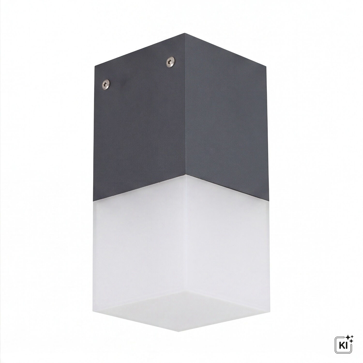 Wandlampe, Wandlicht, Metall, Schwarz, Weiß