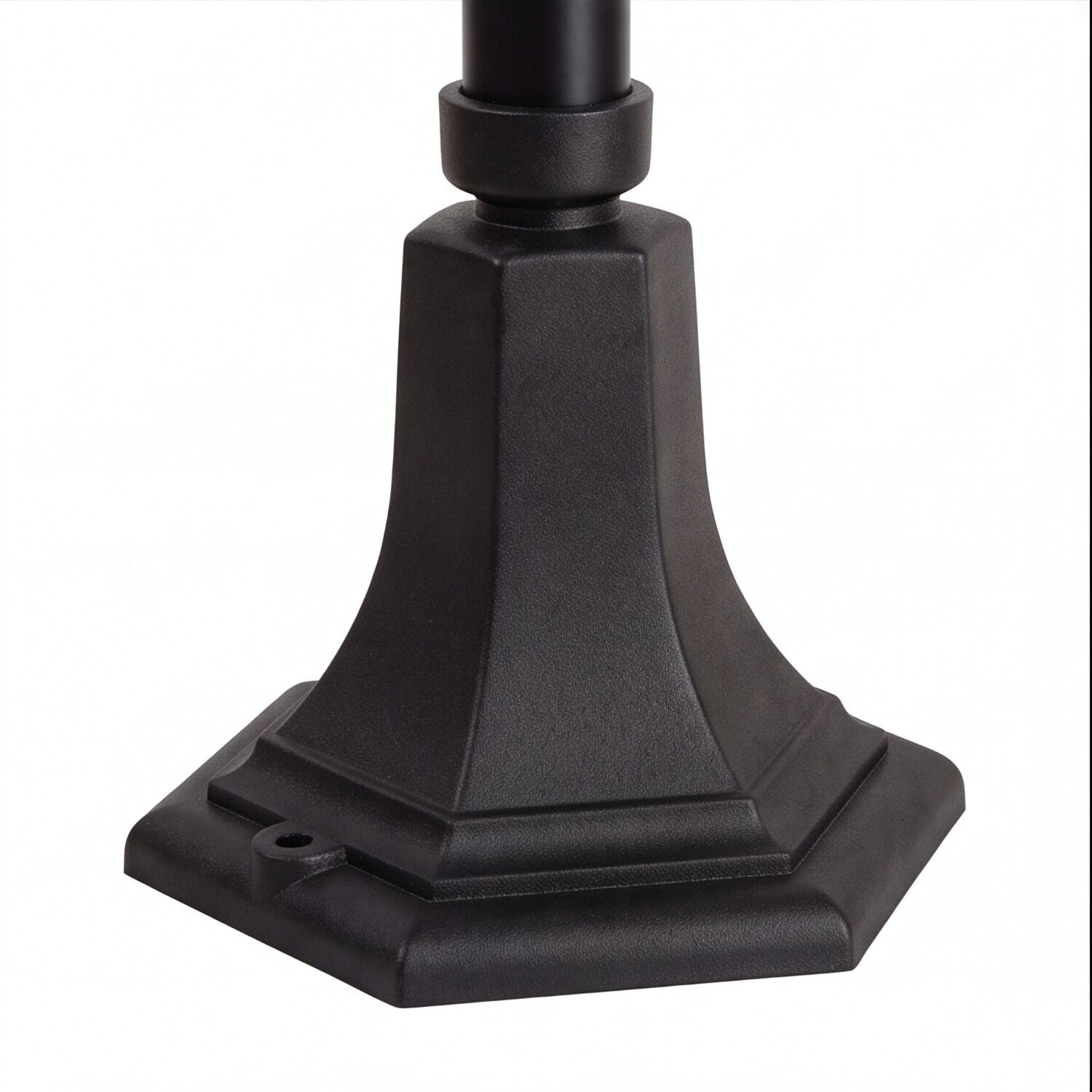 le51520-stehlampe-terrasse-garten-auffahrt-aussen-metall-glas-klassisch-rustikal-e27-ip44-schwarz-07 Lampenfuß, Ständer, Basis, Gussform, Schwarz