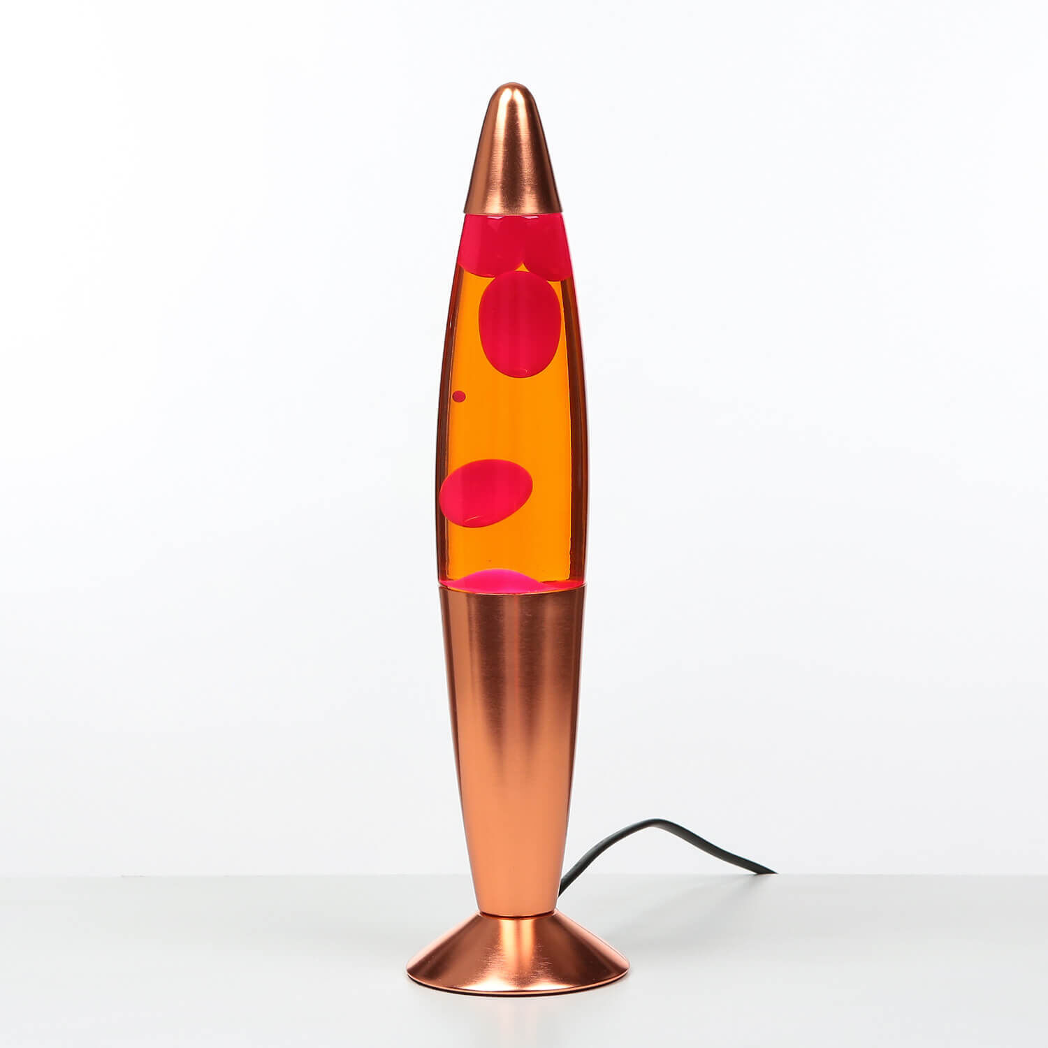 Remarquable lampe à lave TIMMY Orange Rose H:36cm