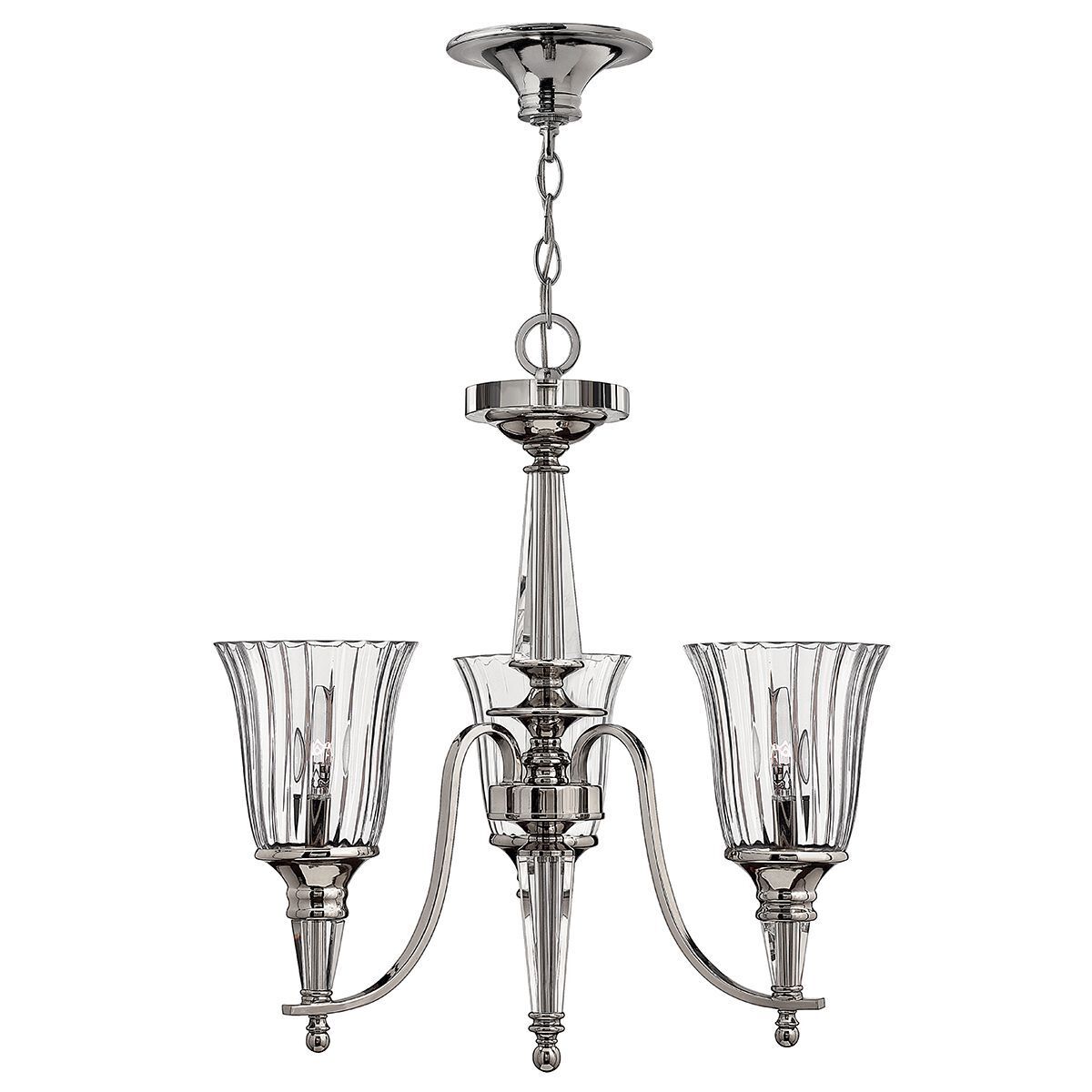 Kronleuchter mit Schirm Kristallglas in Silber Esszimmer Leuchter, Lampe