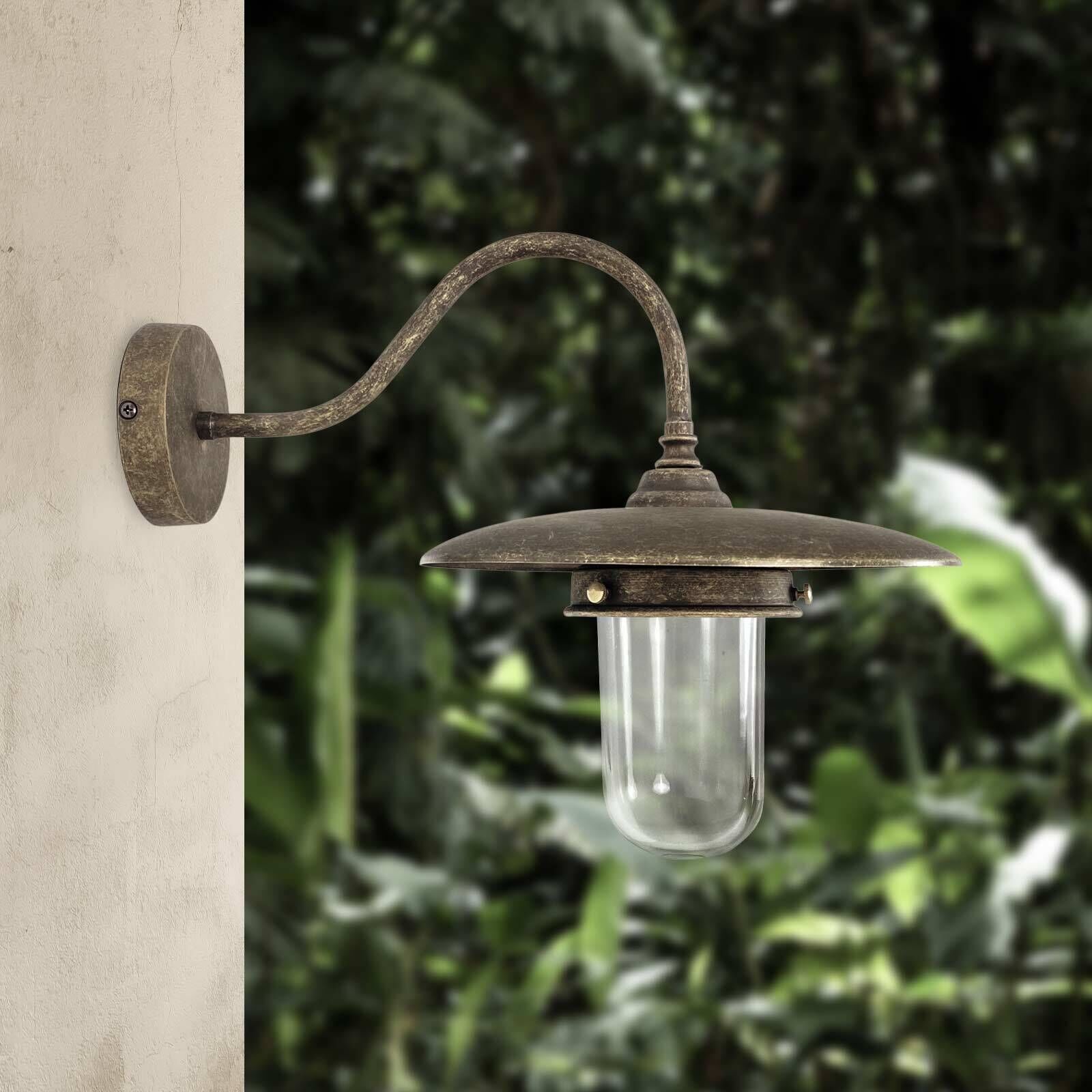 Applique extérieure en bronze antique mat IP44 E27 laiton