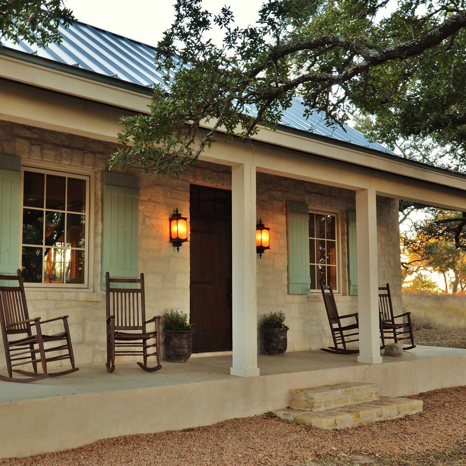 Außenwandleuchte groß H: 63,8 cm Glas Alu E14 IP44 Veranda, Schaukelstühle, Steinhaus, Lampen, Vorderer Veranda