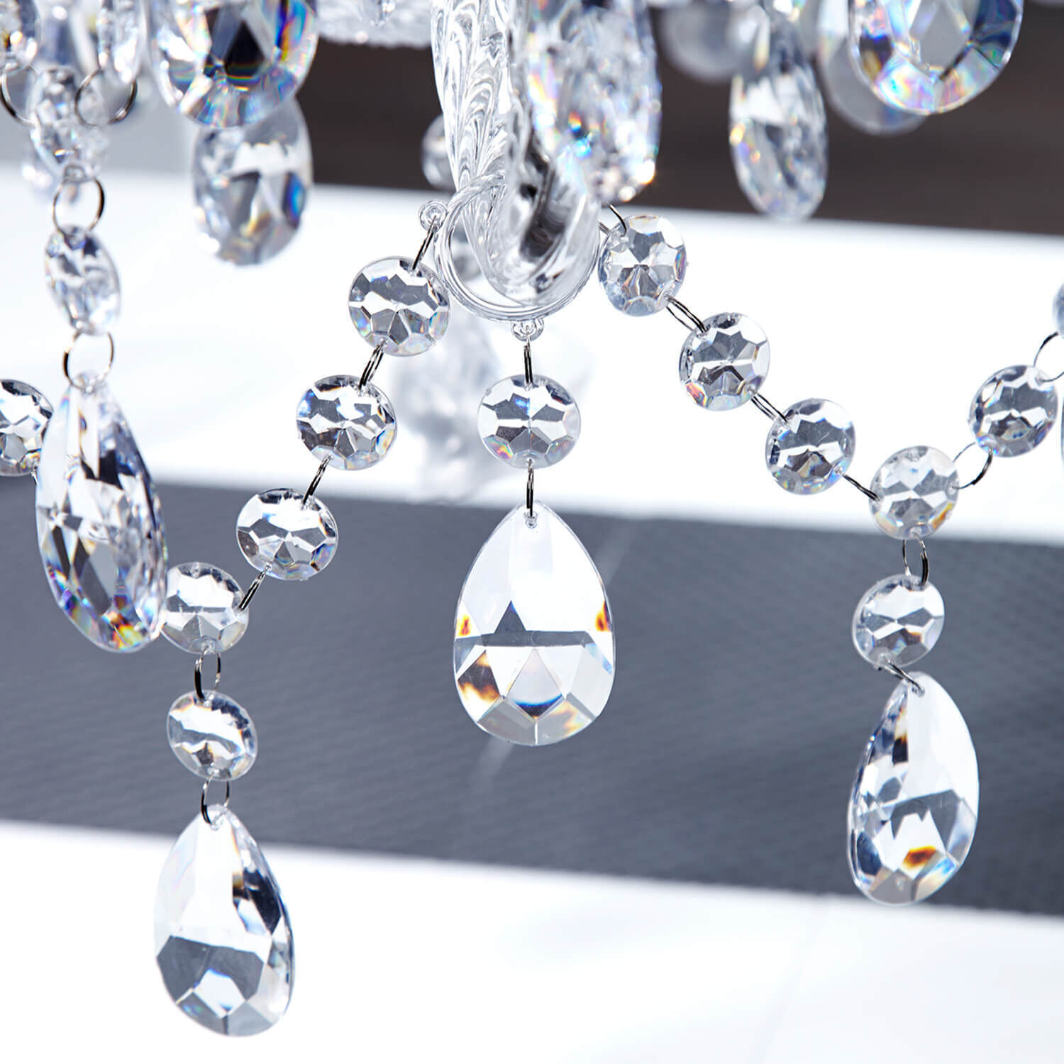 Imposant lustre Classique E14 Leuchter, Kristall, Zubehör, Diamant, Ohrring