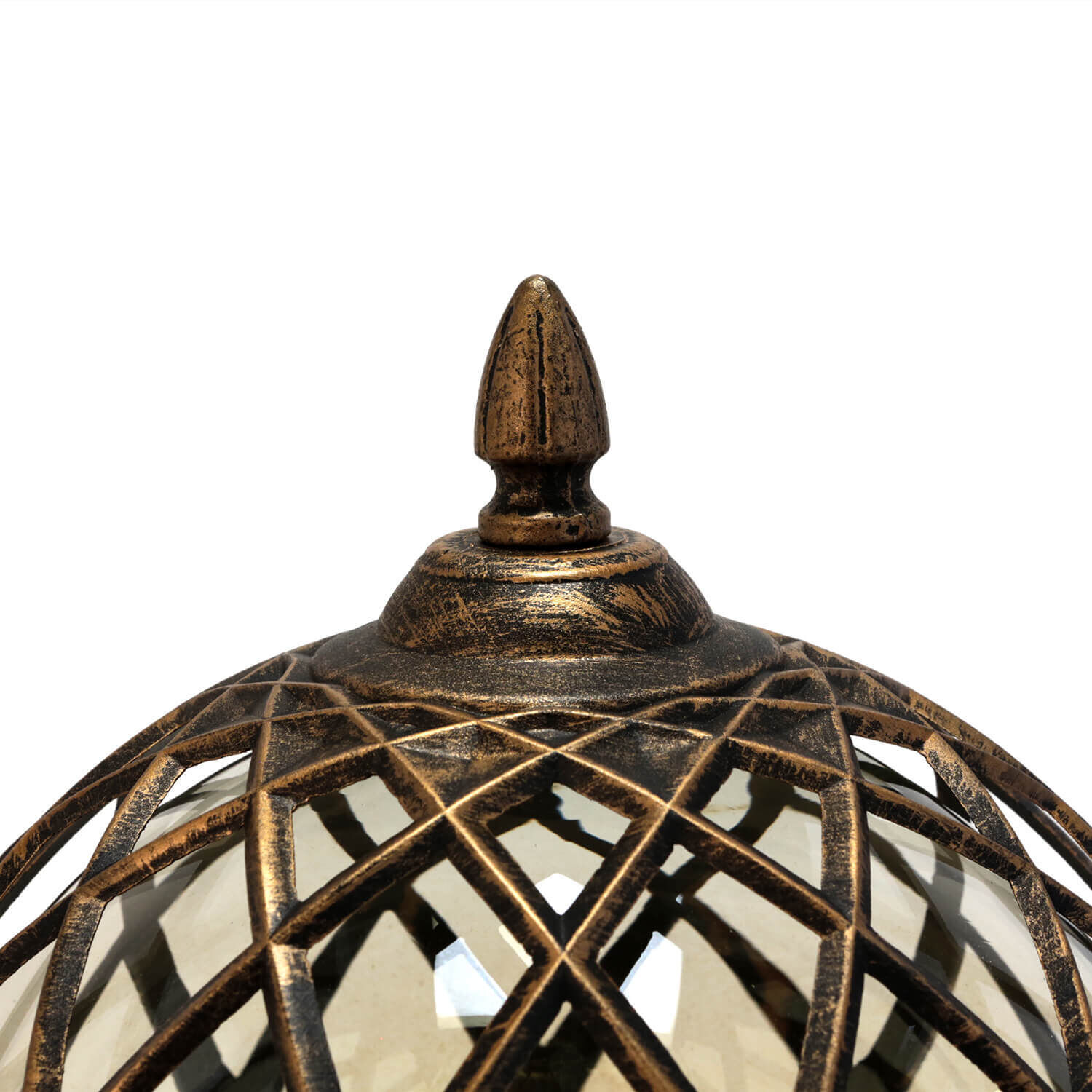 Lampadaire Noir Cuivre Extérieur Rustique Rétro Bronze, Lampe