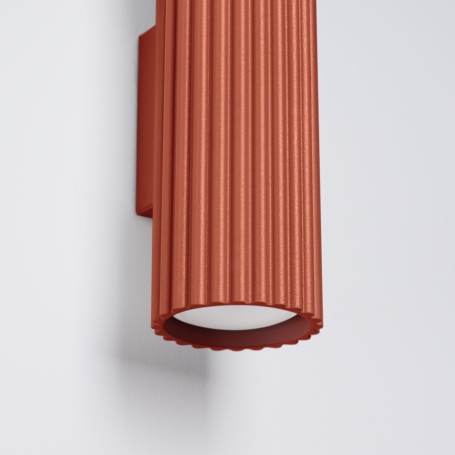 Applique moderne Up Down H : 30 cm Rouge GU10 2 flammes Alu Lampe, Lampenschirm