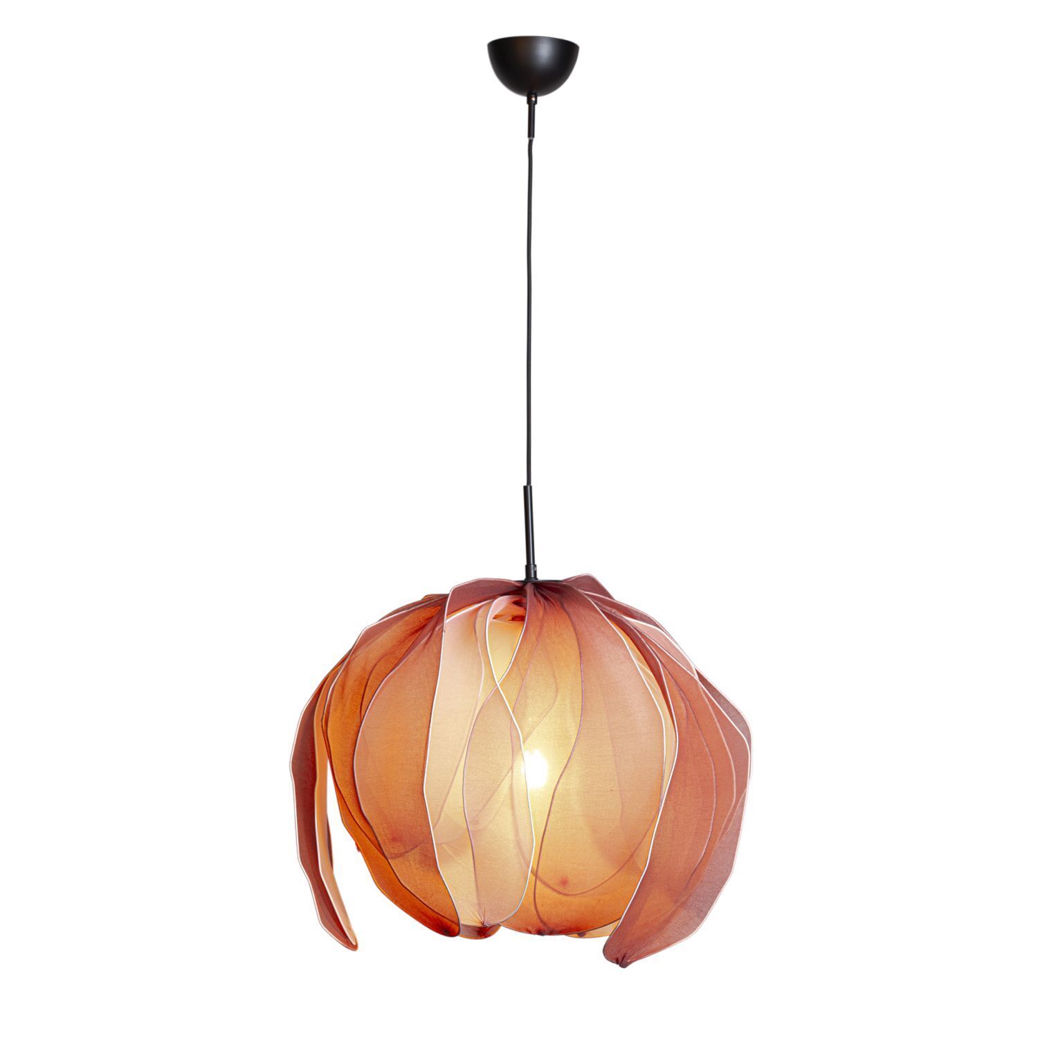 Hängeleuchte Stoff 80 cm breit H: max. 120 cm biegsam Rosa