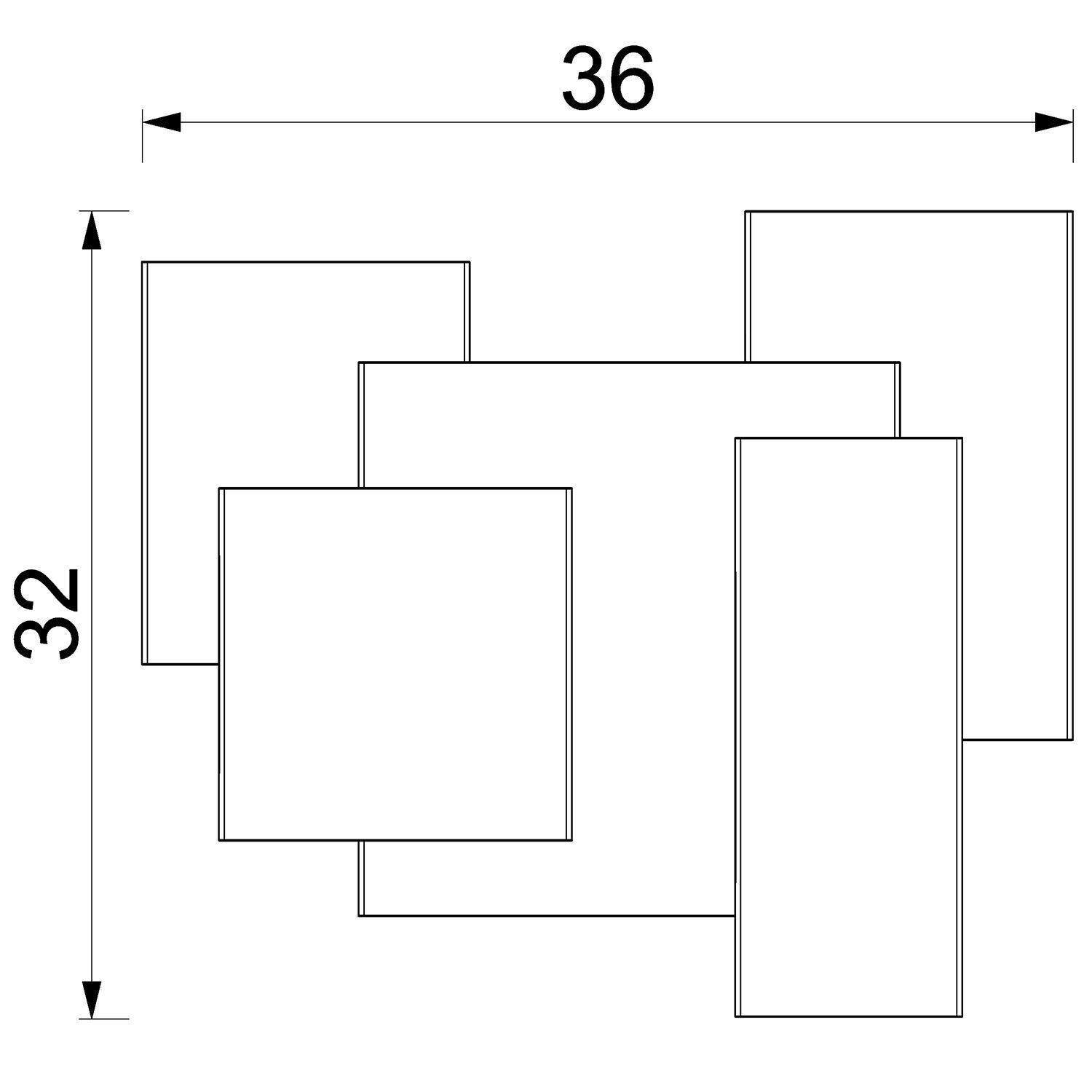 Wandlampe Metall Schwarz B:36 cm G9 indirektes Licht Wandlampe Metall Schwarz B:36 cm G9 indirektes Licht