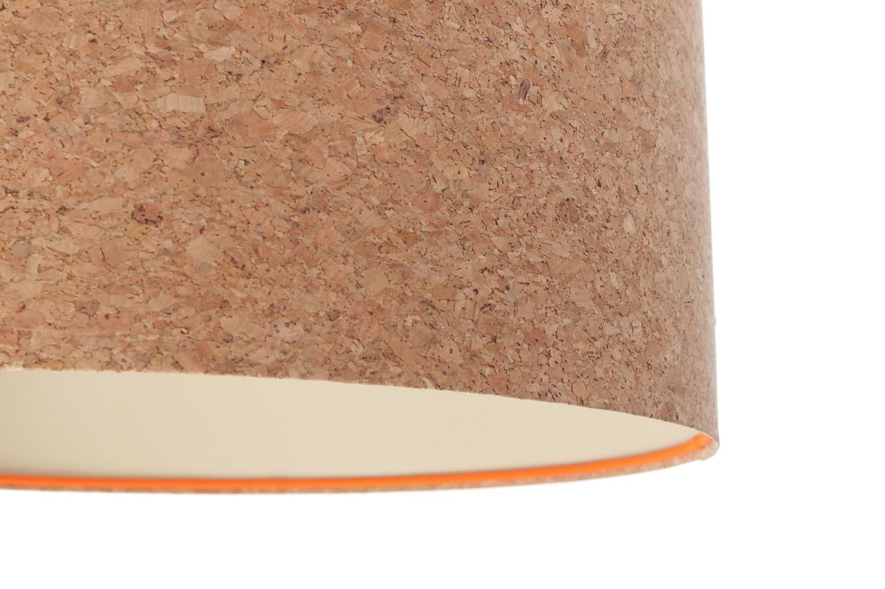 Hängeleuchte Wohnzimmer E27 Ø 40 cm Kork Modern Boho
