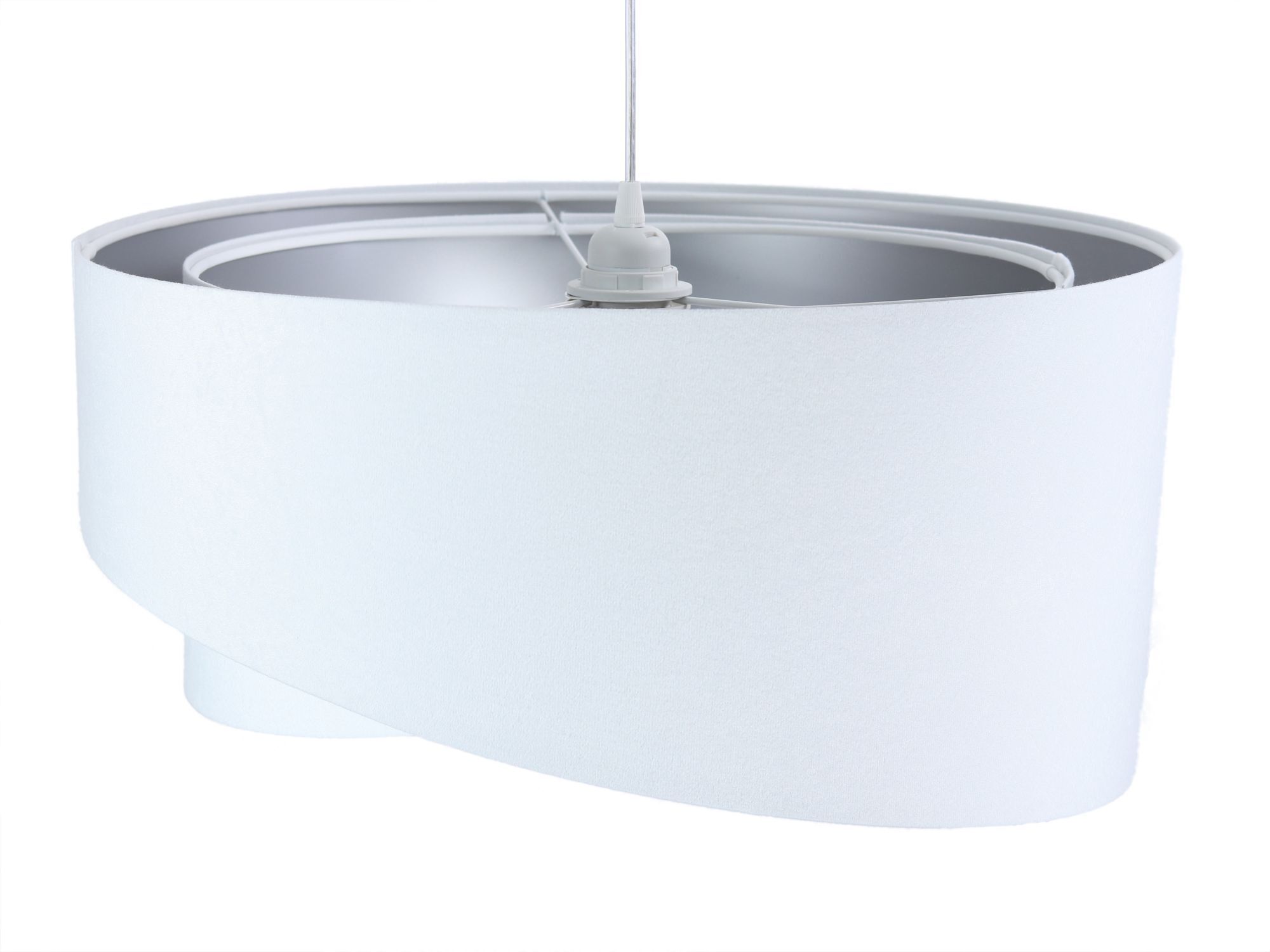 lampe suspendue ronde blanc argent tissu table à manger Lampe, Whirlpool-Badewanne, Wanne