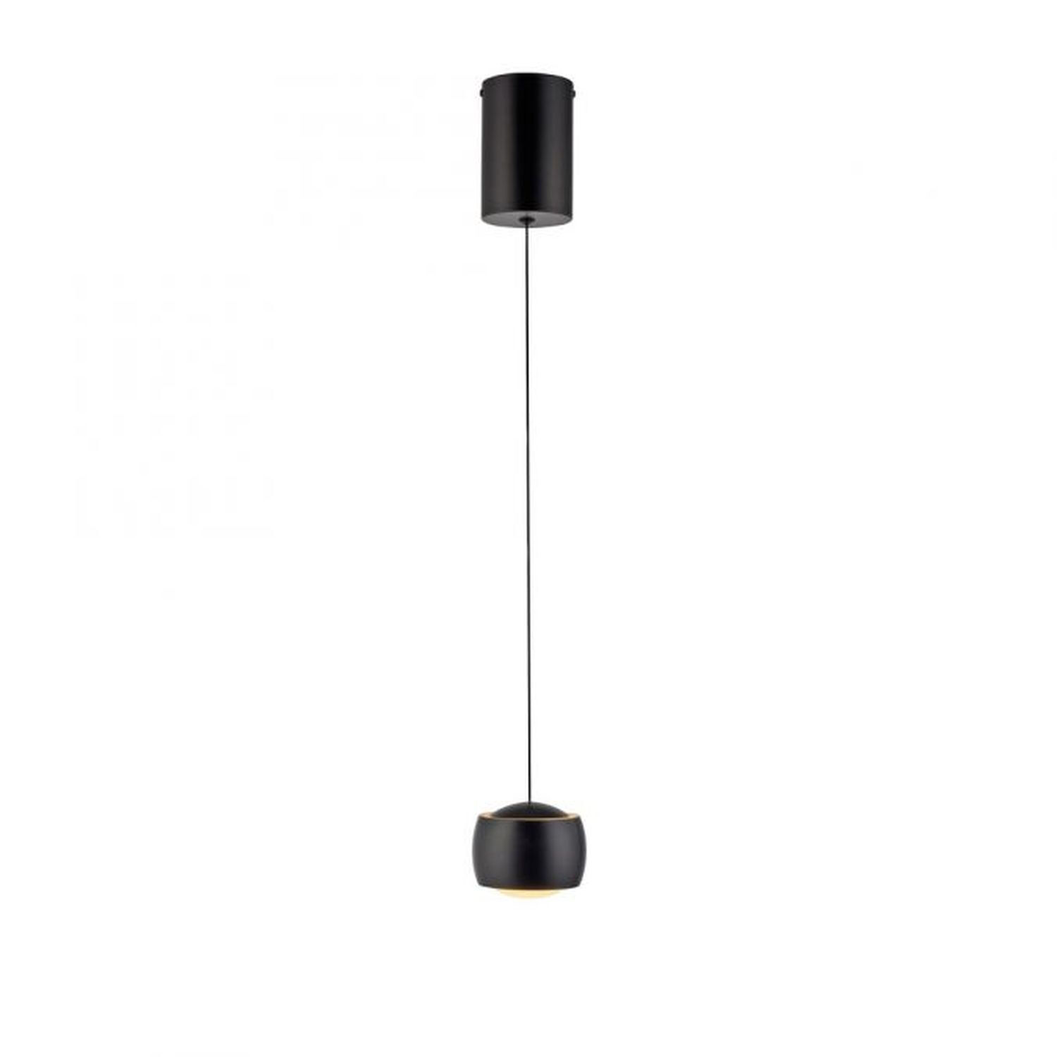 LED Hängeleuchte Metall warmweiß 3000 K 800 lm Schwarz