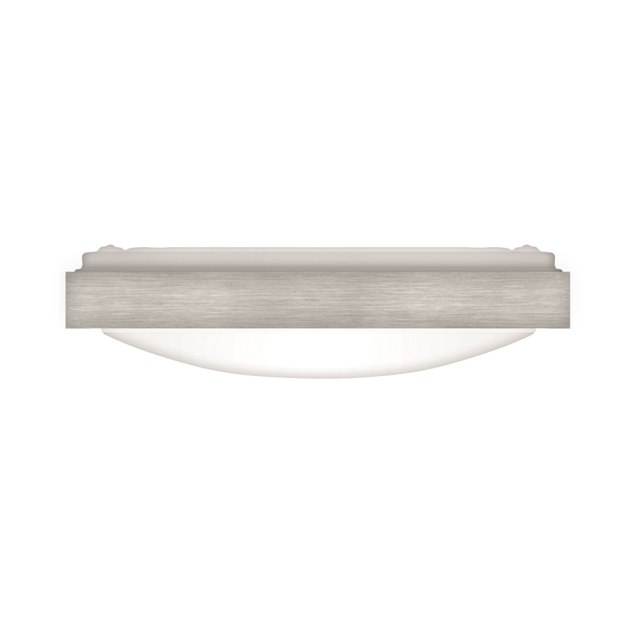 Lampe de plafonnier LED salle de bain L : 37 cm IP44 4000 K argent blanc