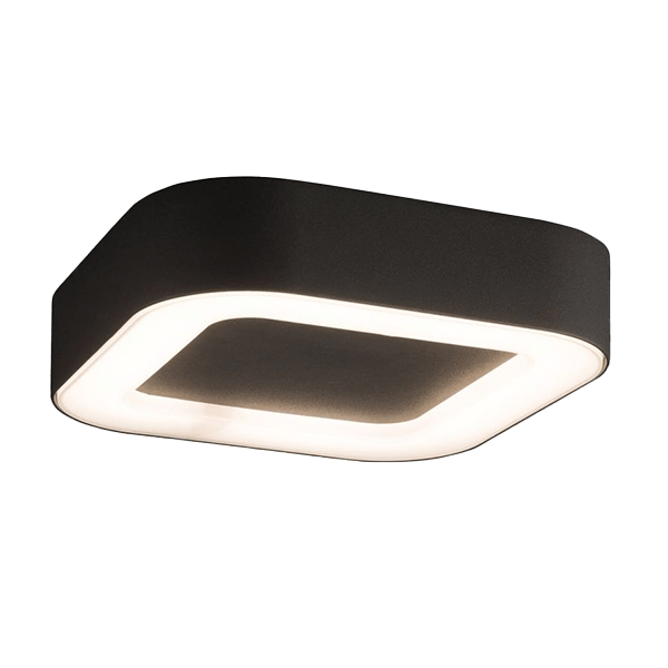 Plafonniers Extérieur Moderne deckenleuchte, lackiert, weisslicht, quadroform, rahmenlos