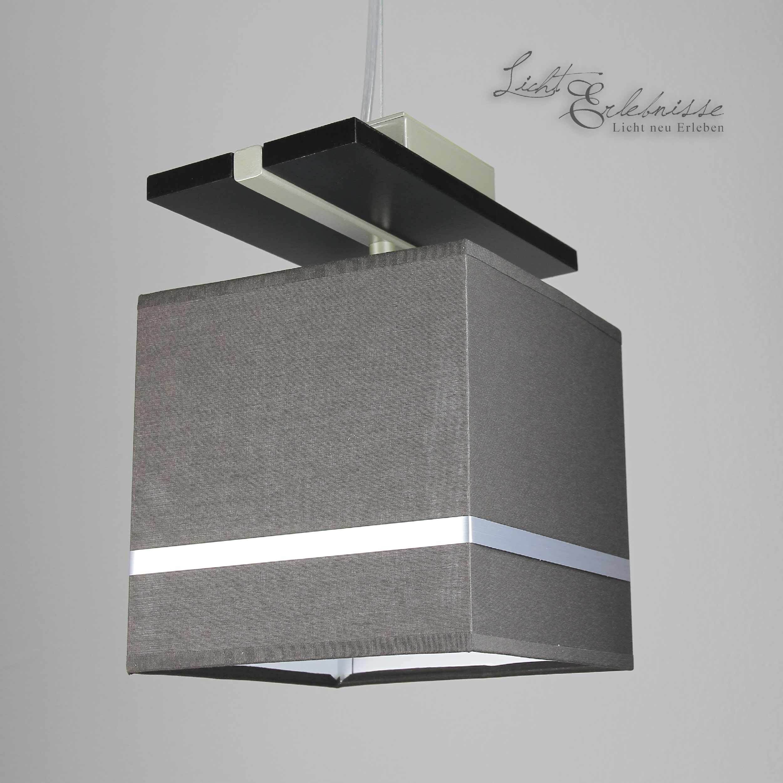 Pendelleuchte Stoffschirm Braun Chrom E27 Lampe, Kronleuchter, Postfach