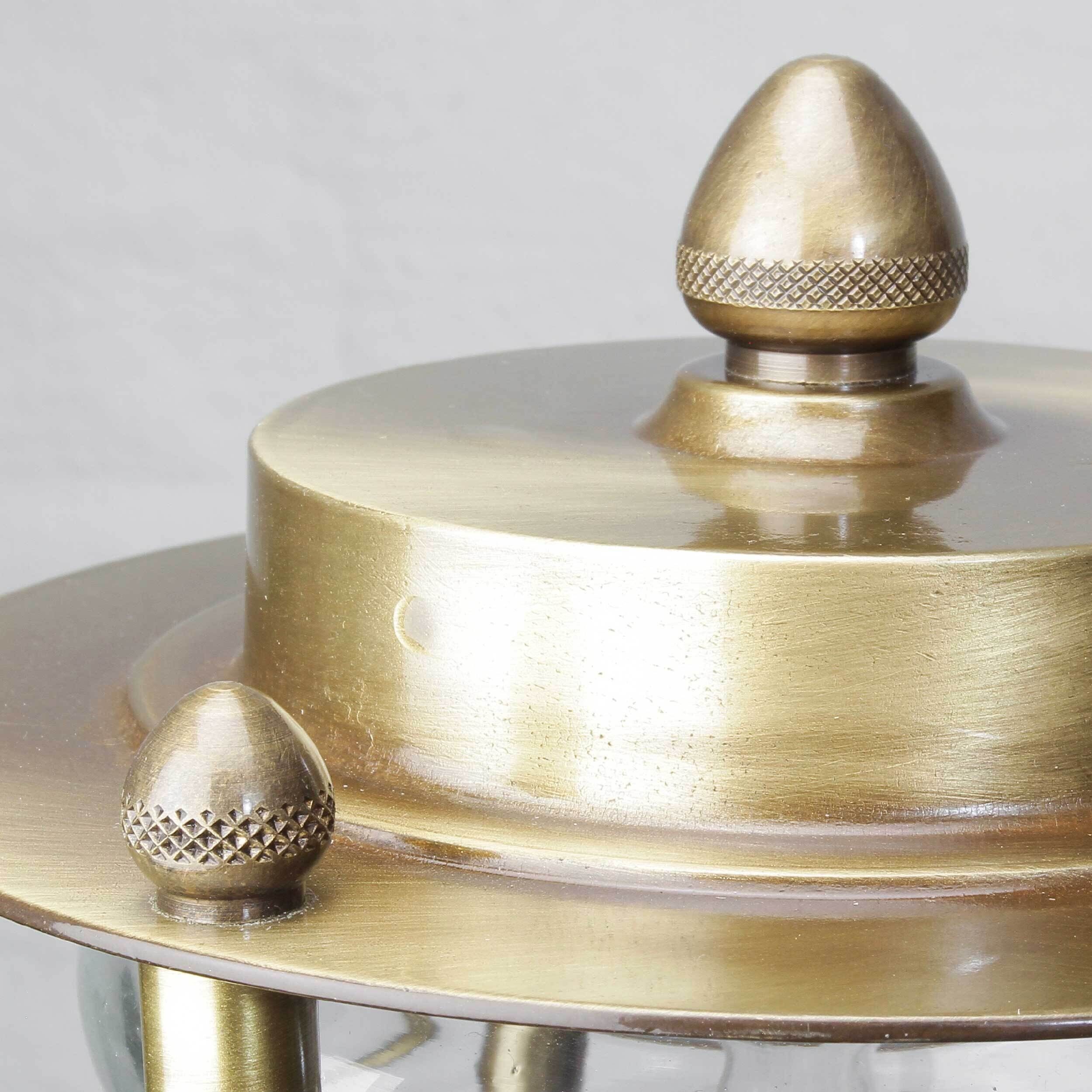 Lampe d'extérieur Lampadaire en laiton véritable antique MYKO