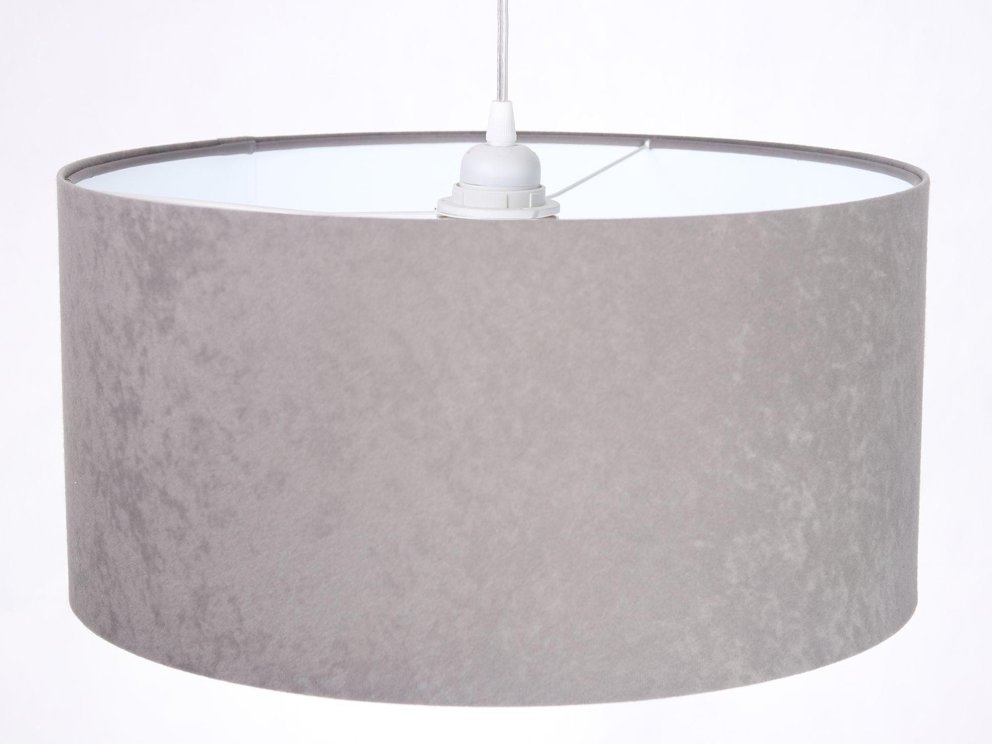 Lampe à suspendre Gris Blanc Rétro ronde Salle à manger Luminaire