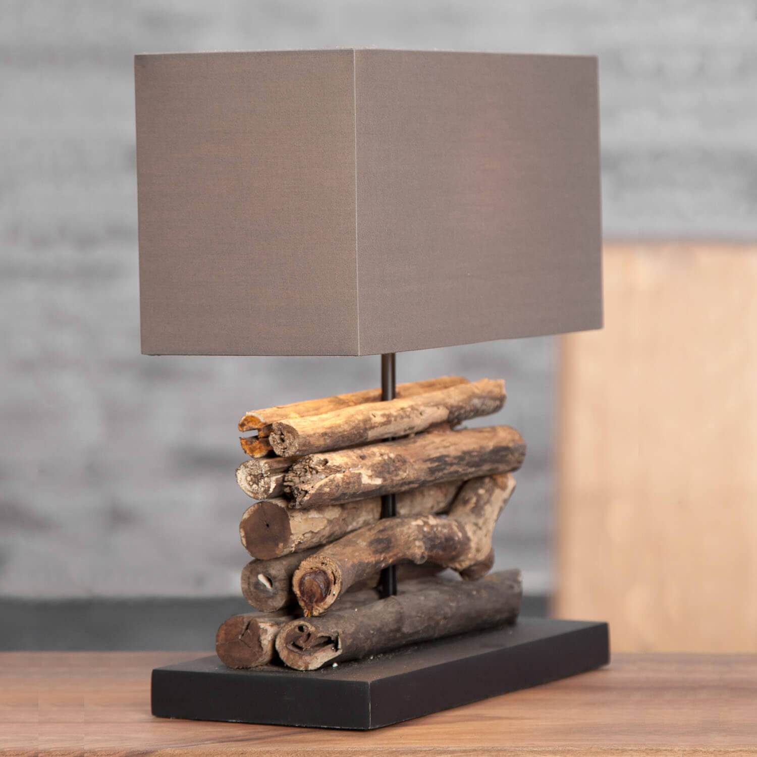 Lampe, Tischlampe, Holz