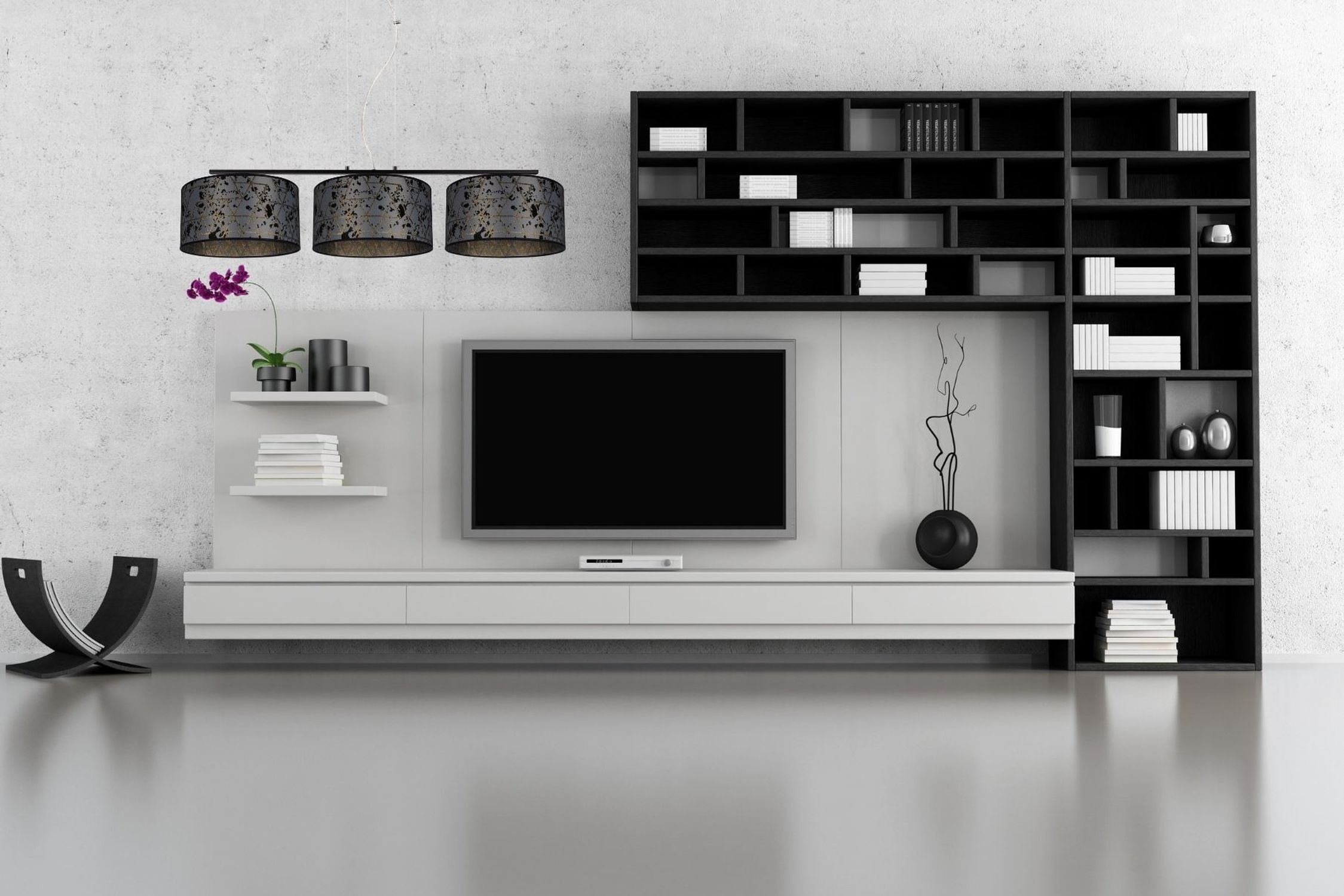 Confortable lampe à suspendre Tissu Graphite Motif E27 L:100 cm Computerausrüstung, Überwachen, Bildschirm, Innenarchitektur, Wohnzimmer