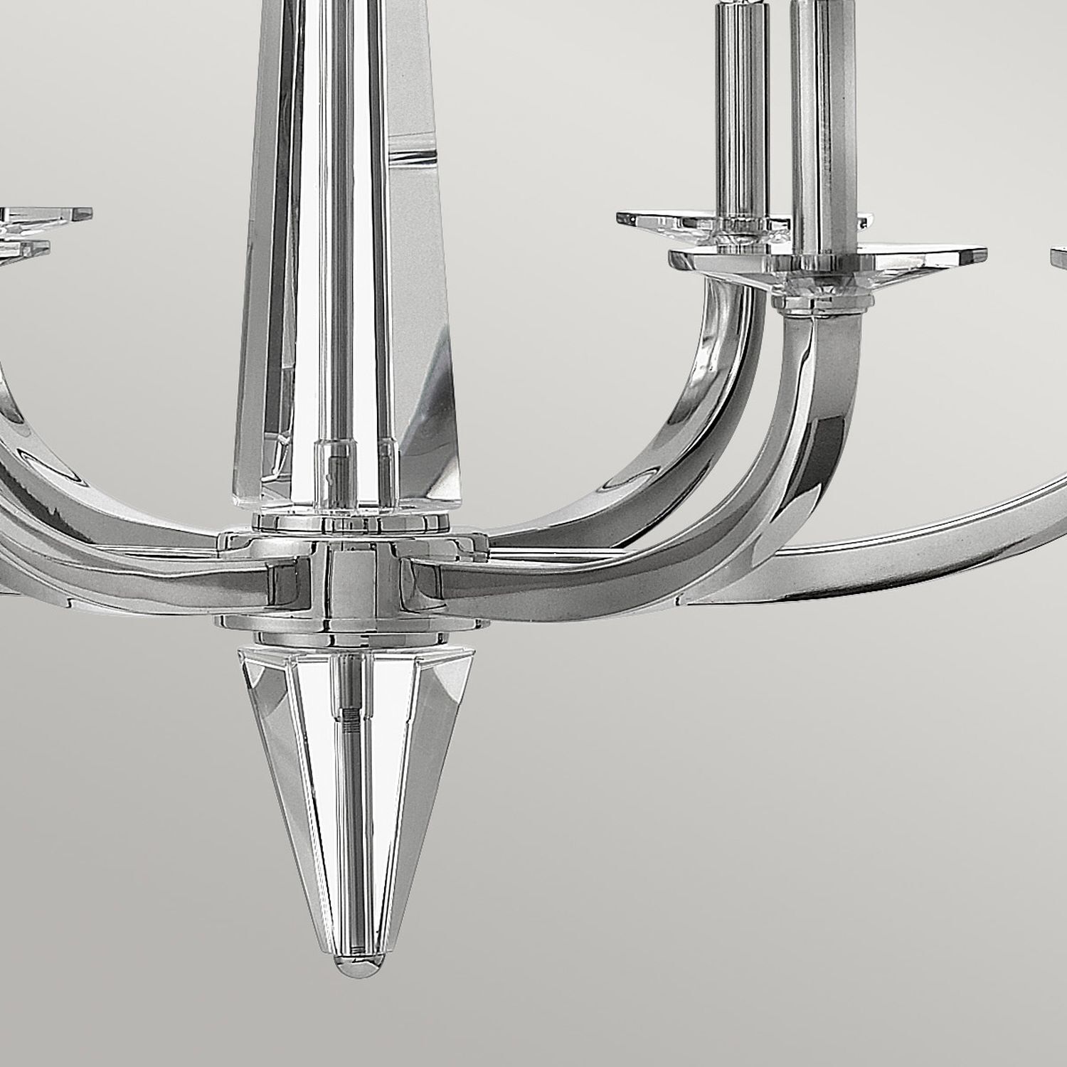 Lustre cristal métal 71,1 cm de large E14 Moderne Leuchter, Lampe