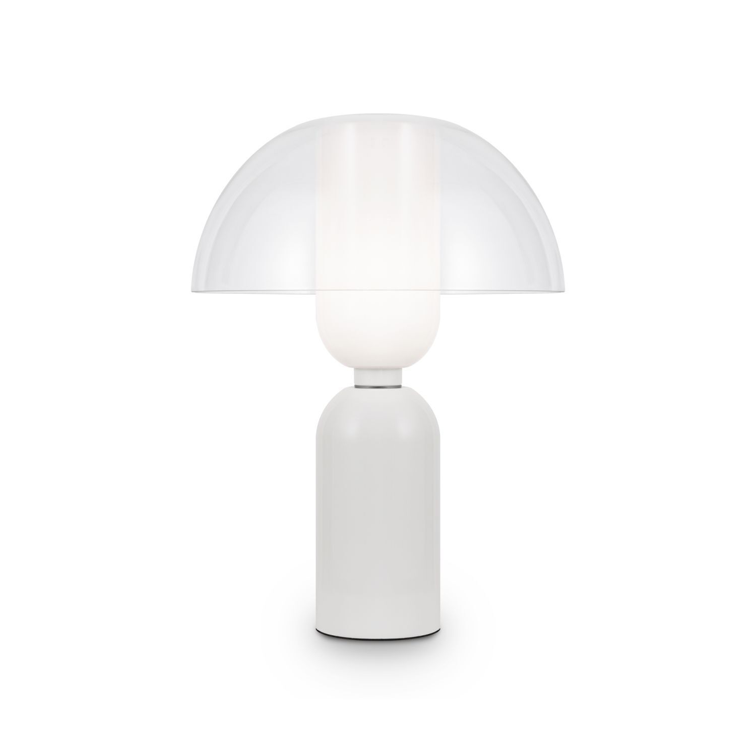 Lampe de table céramique verre Ø 30 cm hauteur 42,5 cm blanc E14 Lampe, Tischlampe