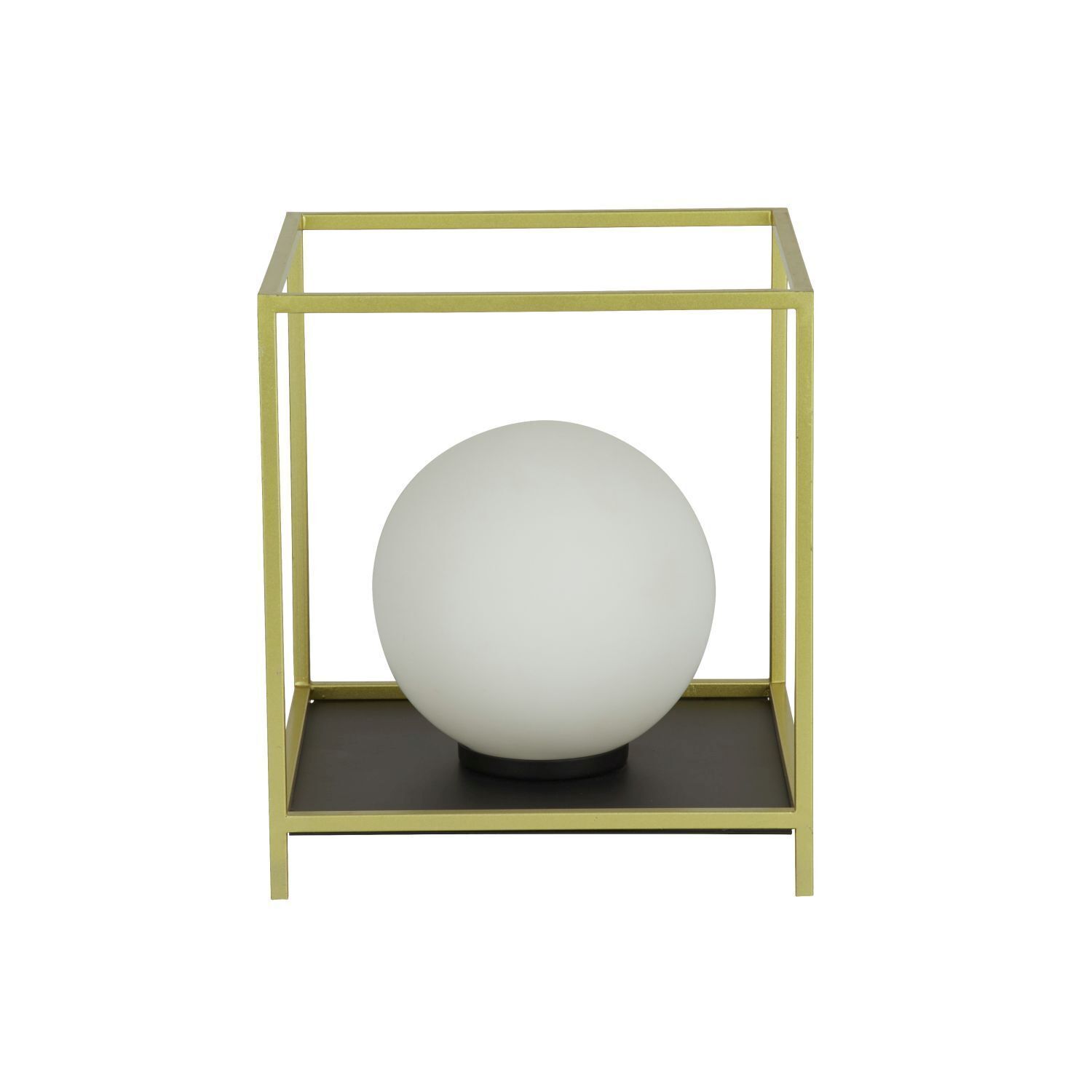 Tischleuchte klein H: 20,5 cm in Gold Weiß Schwarz G9