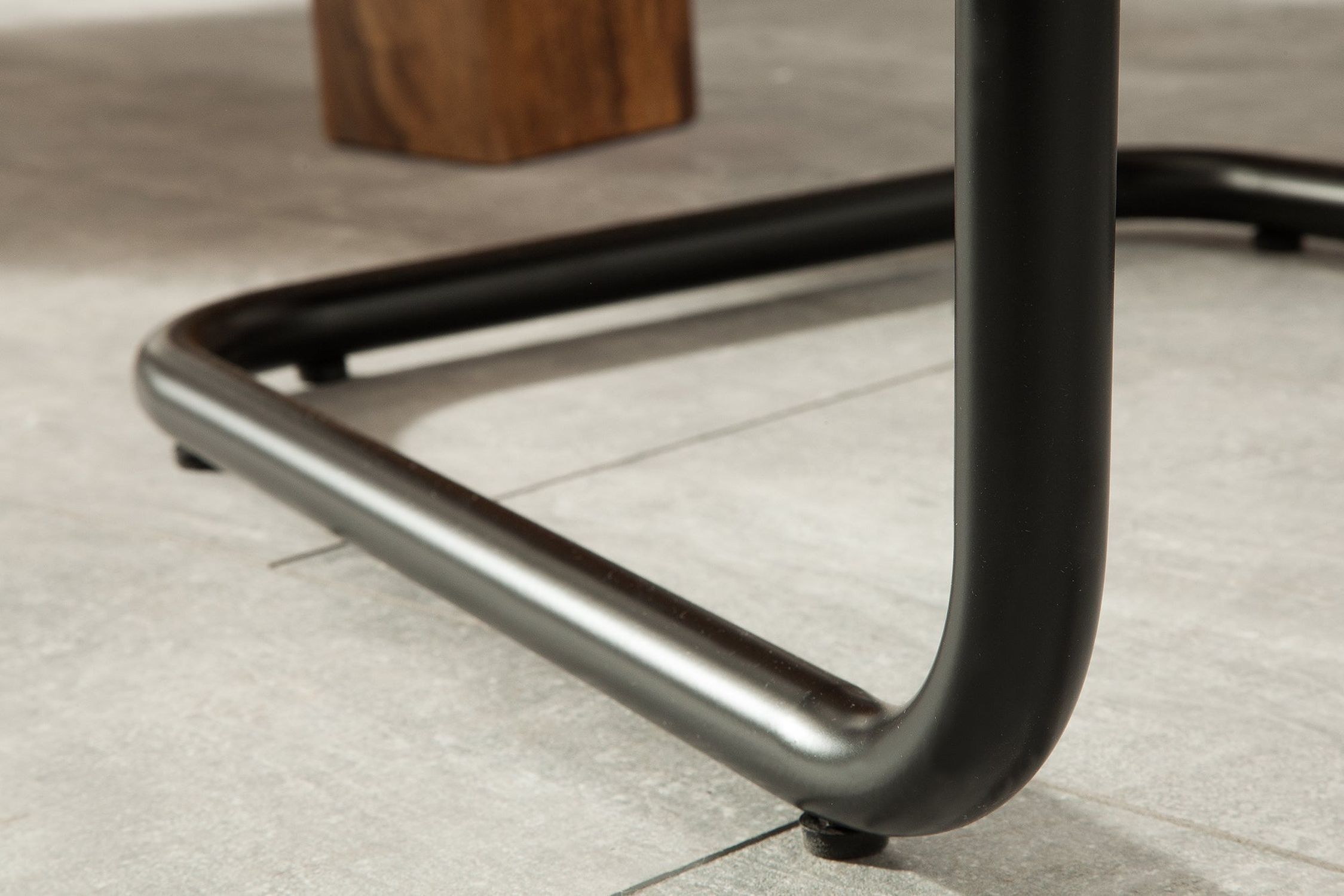 Chaise à bascule Marron Noir Tissu Fer Moderne KENYA Moebel, Tabelle